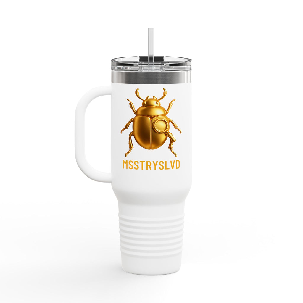 MSSTRYSLVD Gold Scarab – Insulated Travel Mug, 40oz
