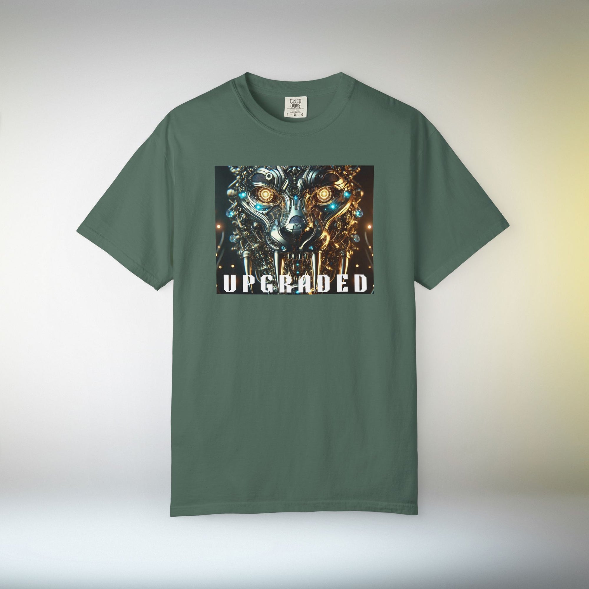 UPGRADED Cyber Panther T-Shirt | Futuristic Mechanical Animal Graphic Tee, Sci-Fi Streetwear Unisex