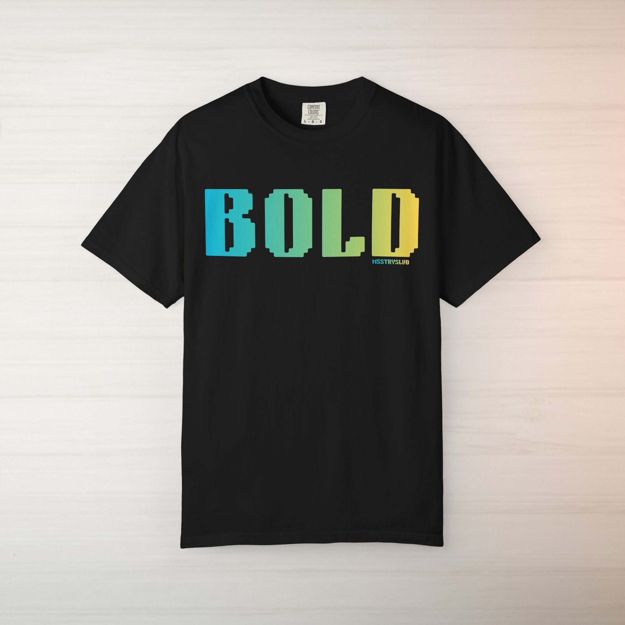 BOLD Graphic T Shirt Retro Pixel Typography Tee Aesthetic Streetwear Tee, Unisex Minimal Text Shirt, Positivity Pastel Fashion Top