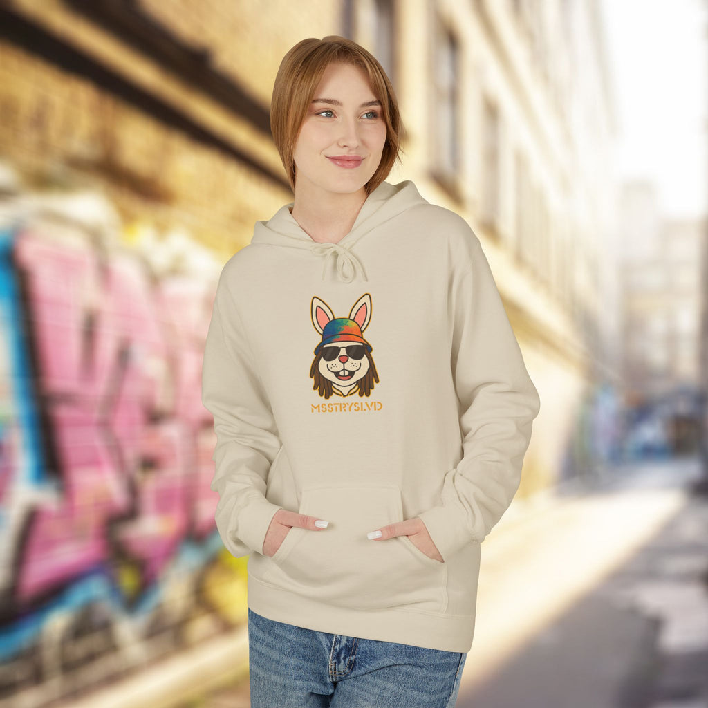 Reggae Bunny Graphic Hoodie | Rabbit with Bucket Hat & Sunglasses Streetwear