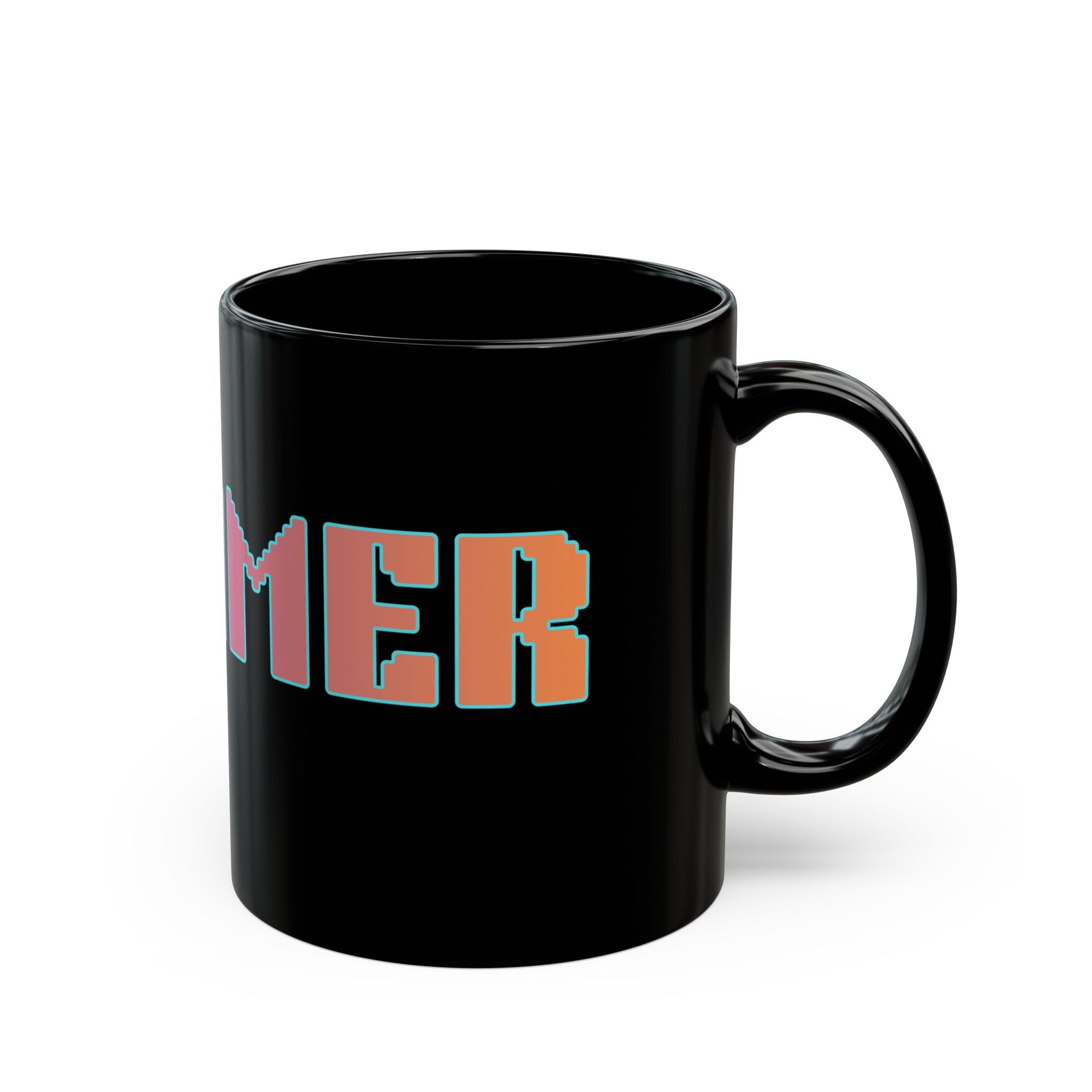 Dreamer Black Mug Color Gradient Funny Coffee Cup Gift Work Office Friends