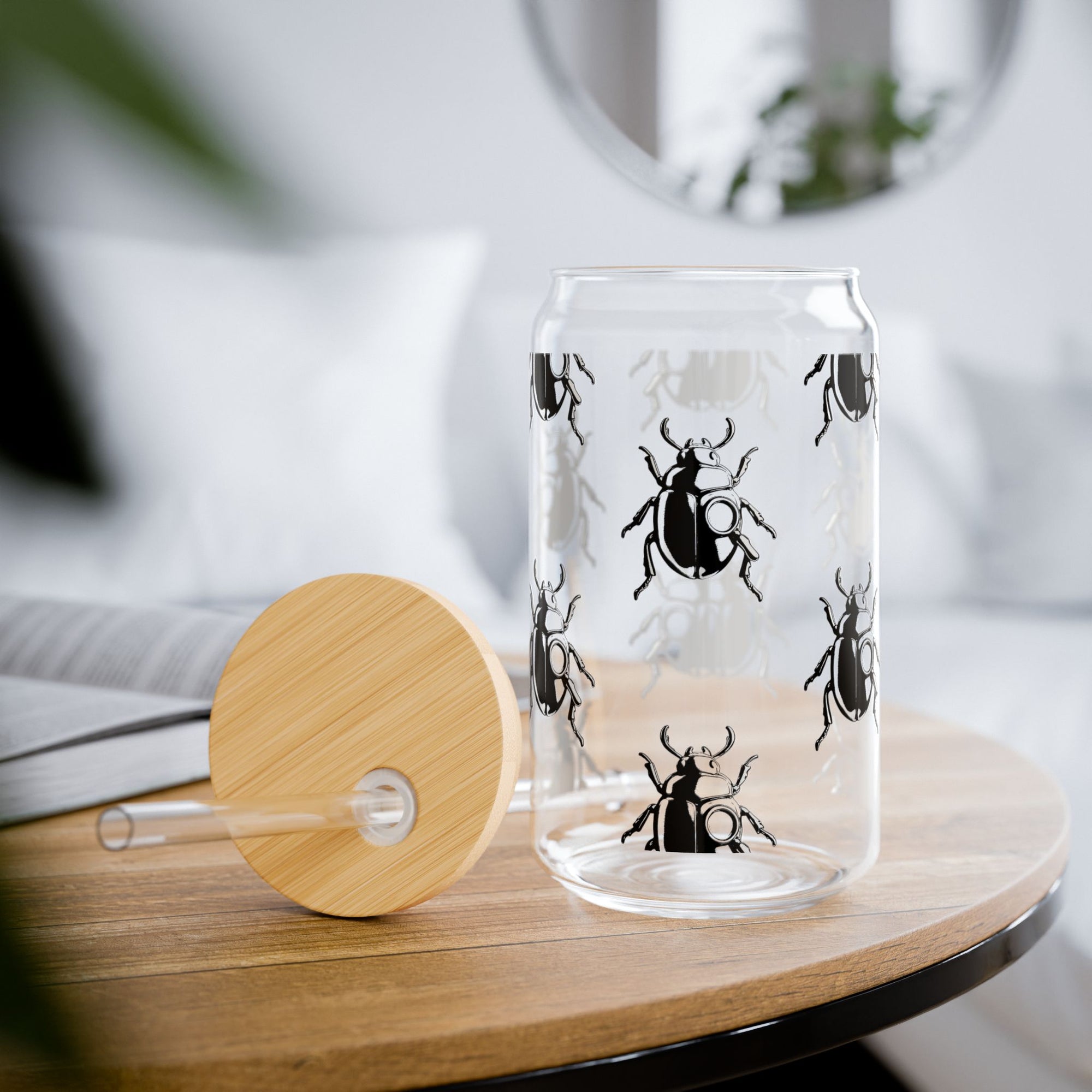 "SIP WITH BUGS" Sipper Glass, 16oz