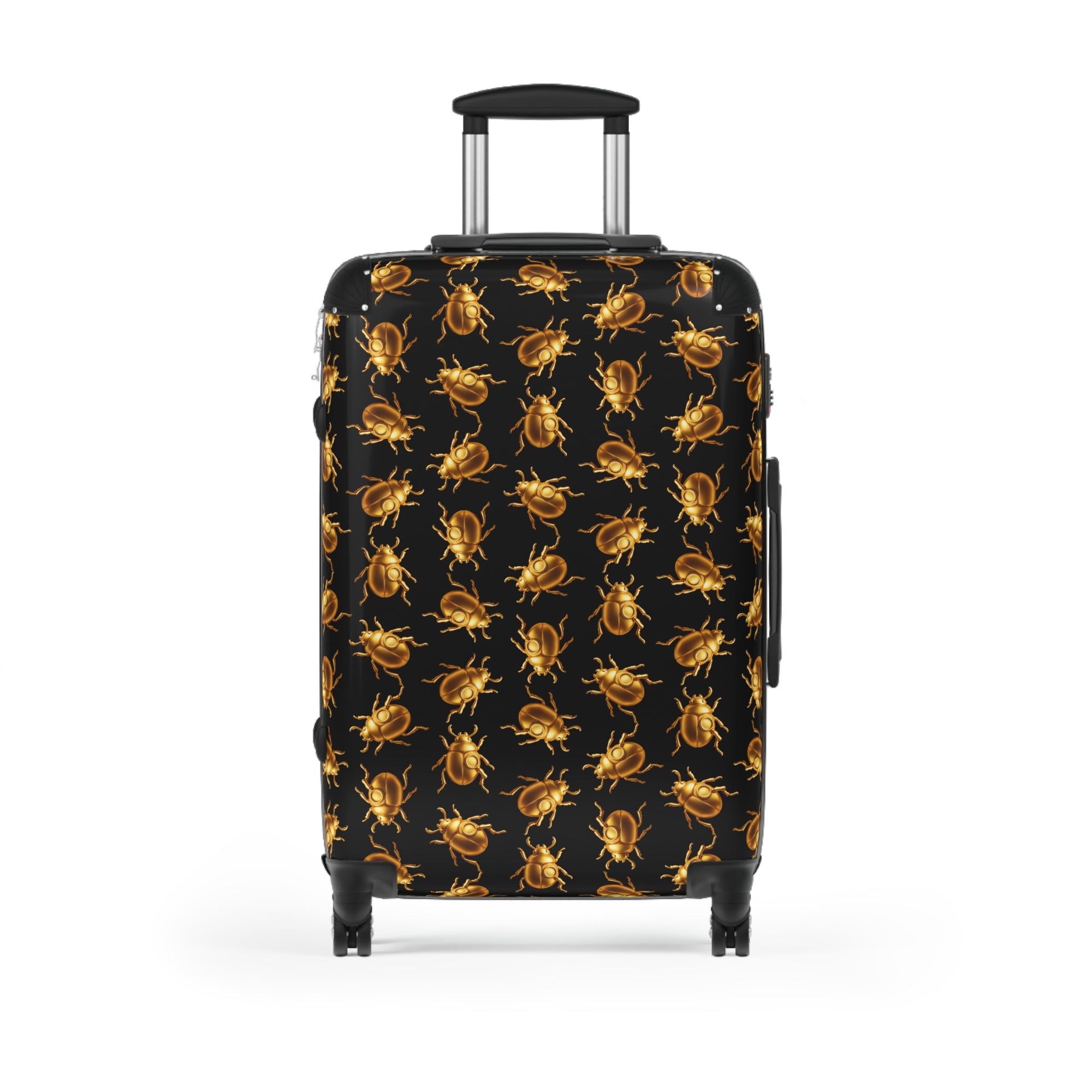 ✈️ "BUGGED AND BOLD" Suitcase - Golden Scarab Beetle Luggage