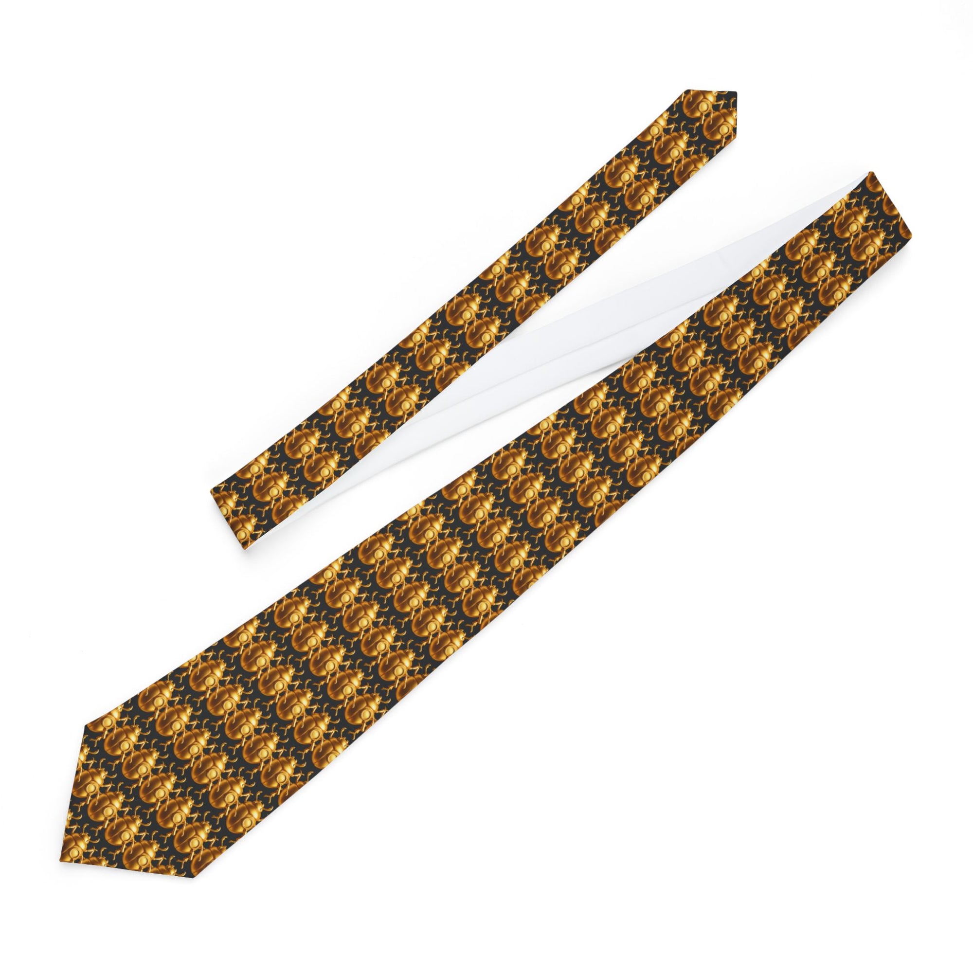 👔 Golden Beetle Statement Tie - Necktie