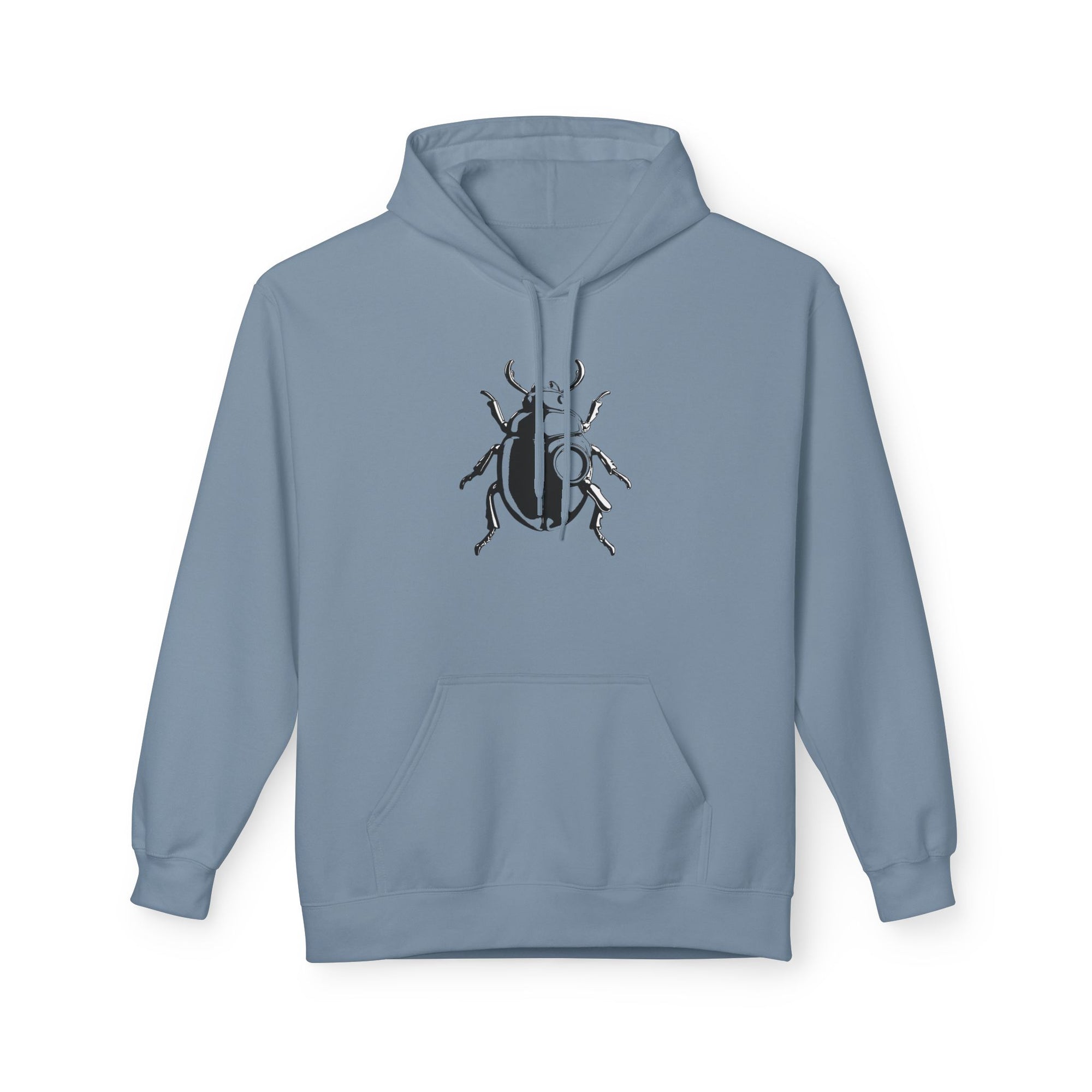 Beetle Graphic Hoodie Minimalist Insect Nature-Inspired Elegant Hoodie