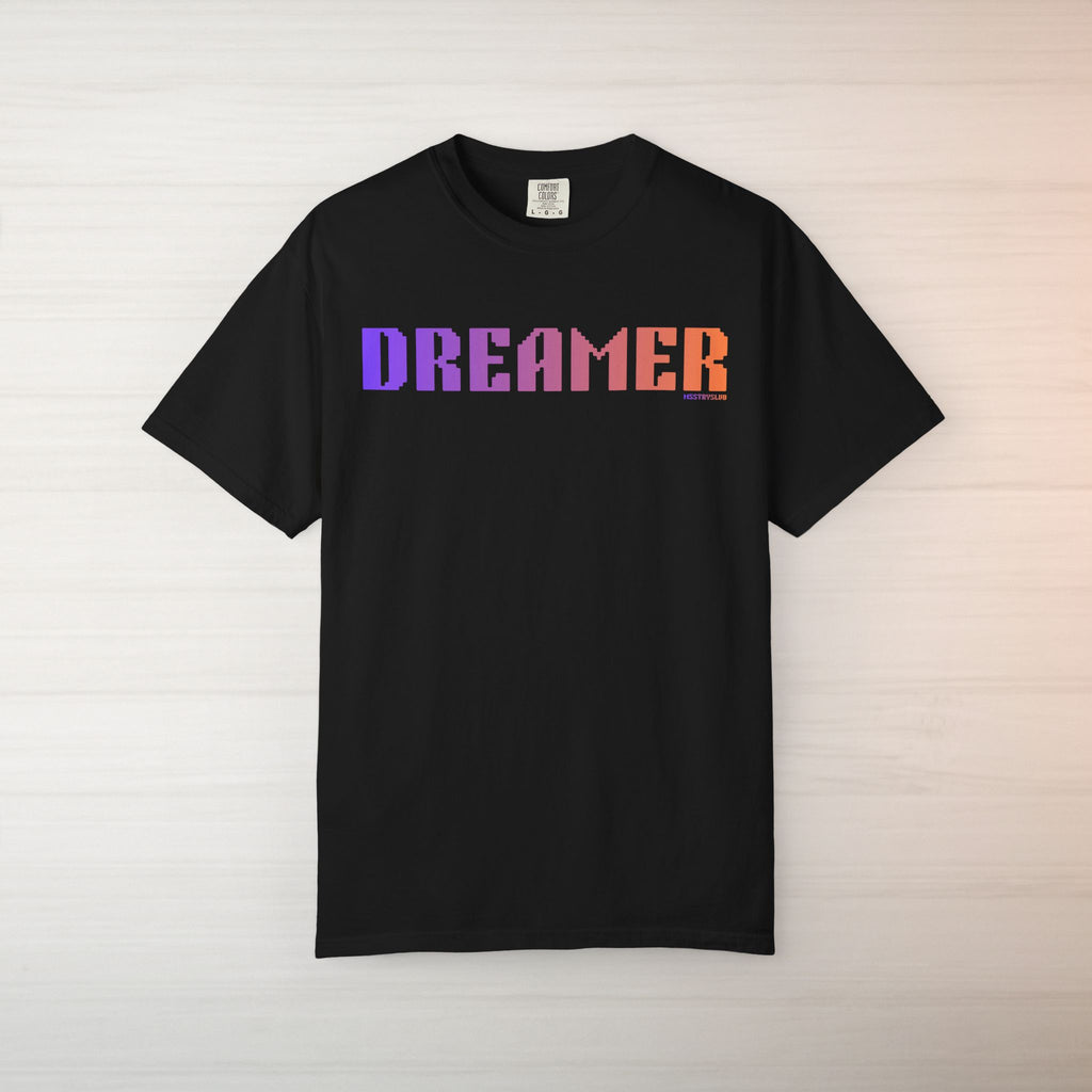 DREAMER Graphic T Shirt Aesthetic Streetwear Tee, Unisex Minimal Typography Shirt, Pastel Fashion Top