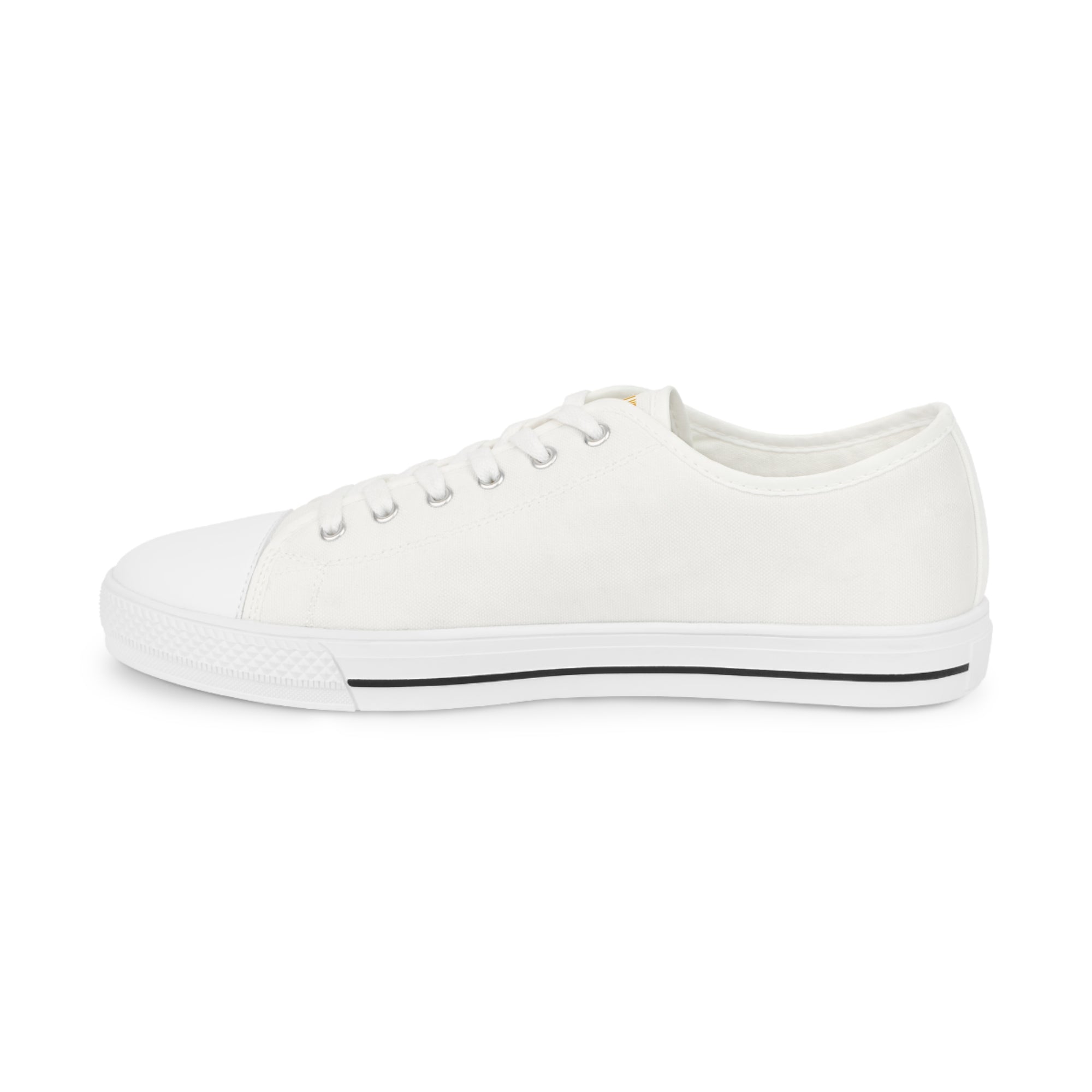 “DAWNCRAWLER V1” Unisex Low Top Sneakers – White & Gold Beetle Streetwear Edition, Men & Women