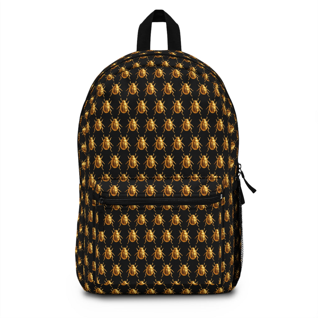The Scarab Squad Backpack – Gold Insect Edition For Men & Women