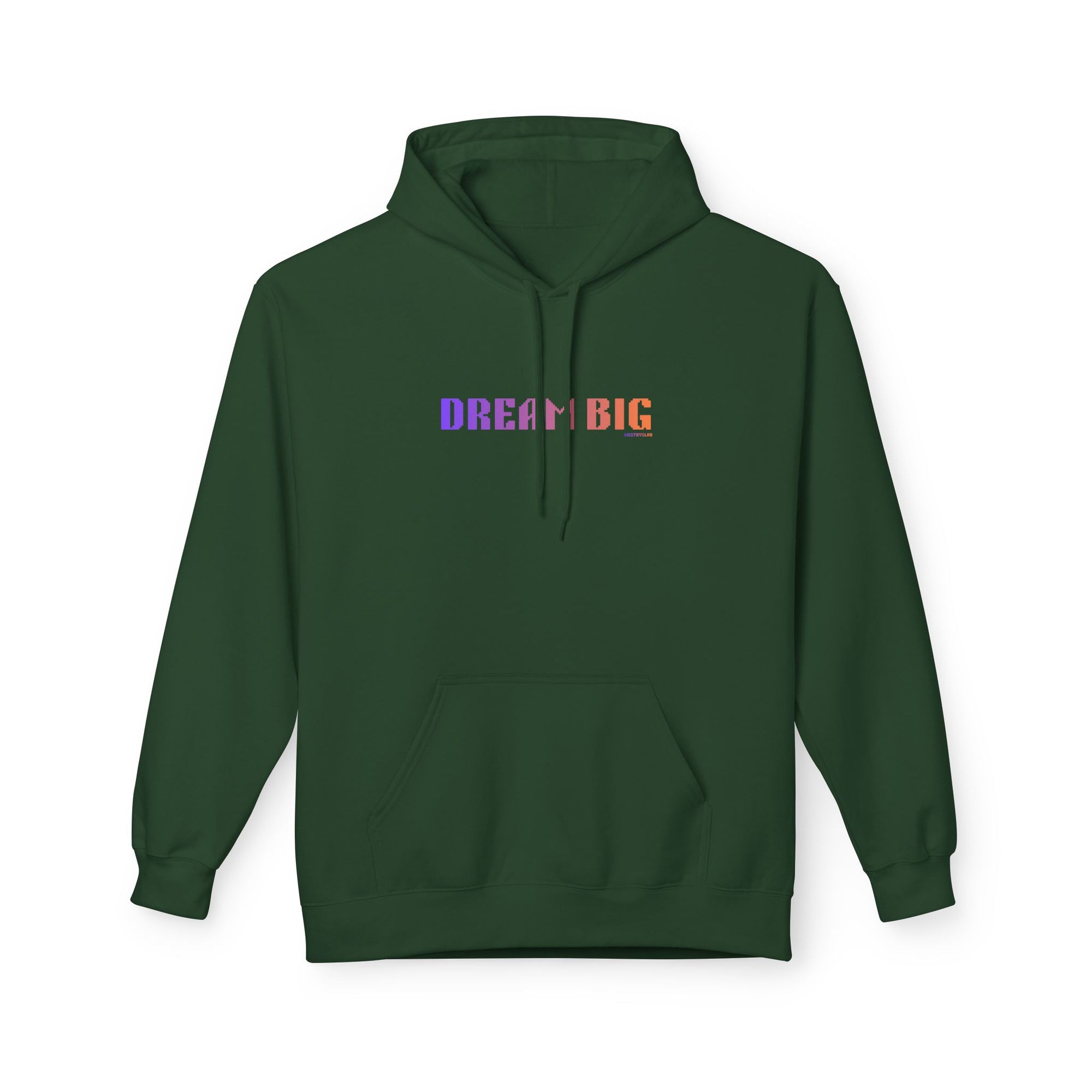 Dream Big Quote Hoodie | Bold Colorful Print Retro Graphic Pullover