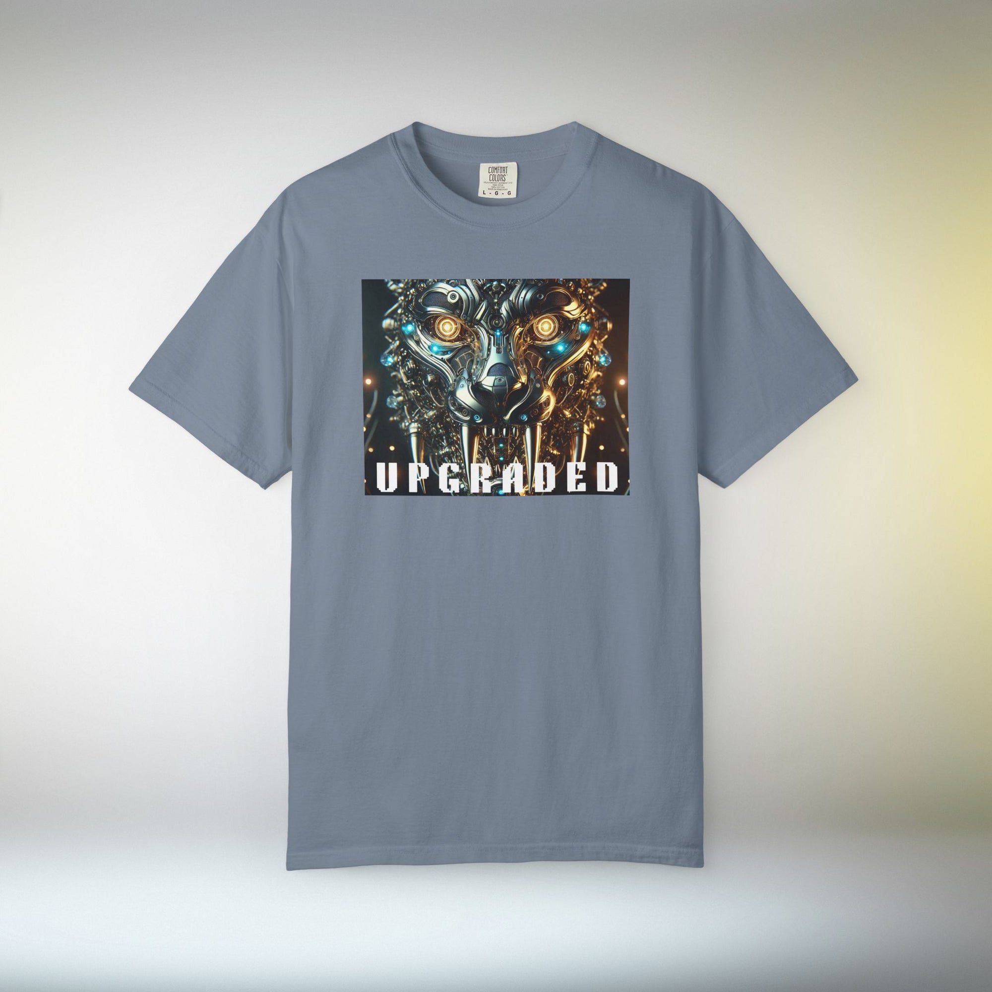 UPGRADED Cyber Panther T-Shirt | Futuristic Mechanical Animal Graphic Tee, Sci-Fi Streetwear Unisex