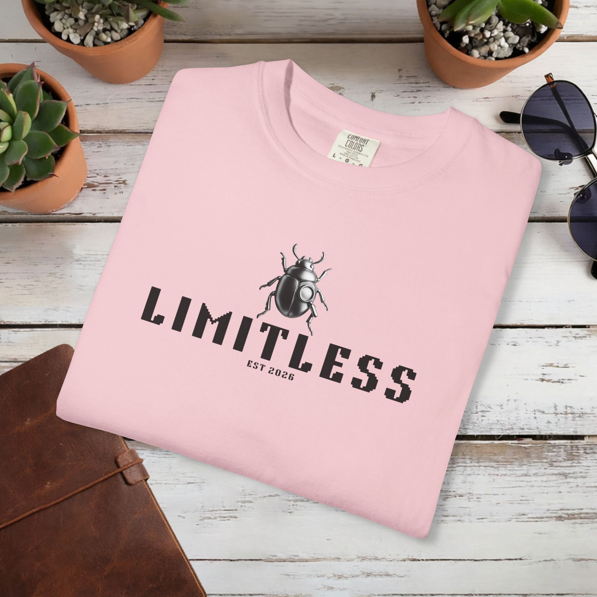 Minimal Beetle T Shirt | Black Scarab Graphic Tee | Custom Est Year Shirt Symbolic Insect Art T-Shirt | Unisex Streetwear Tee