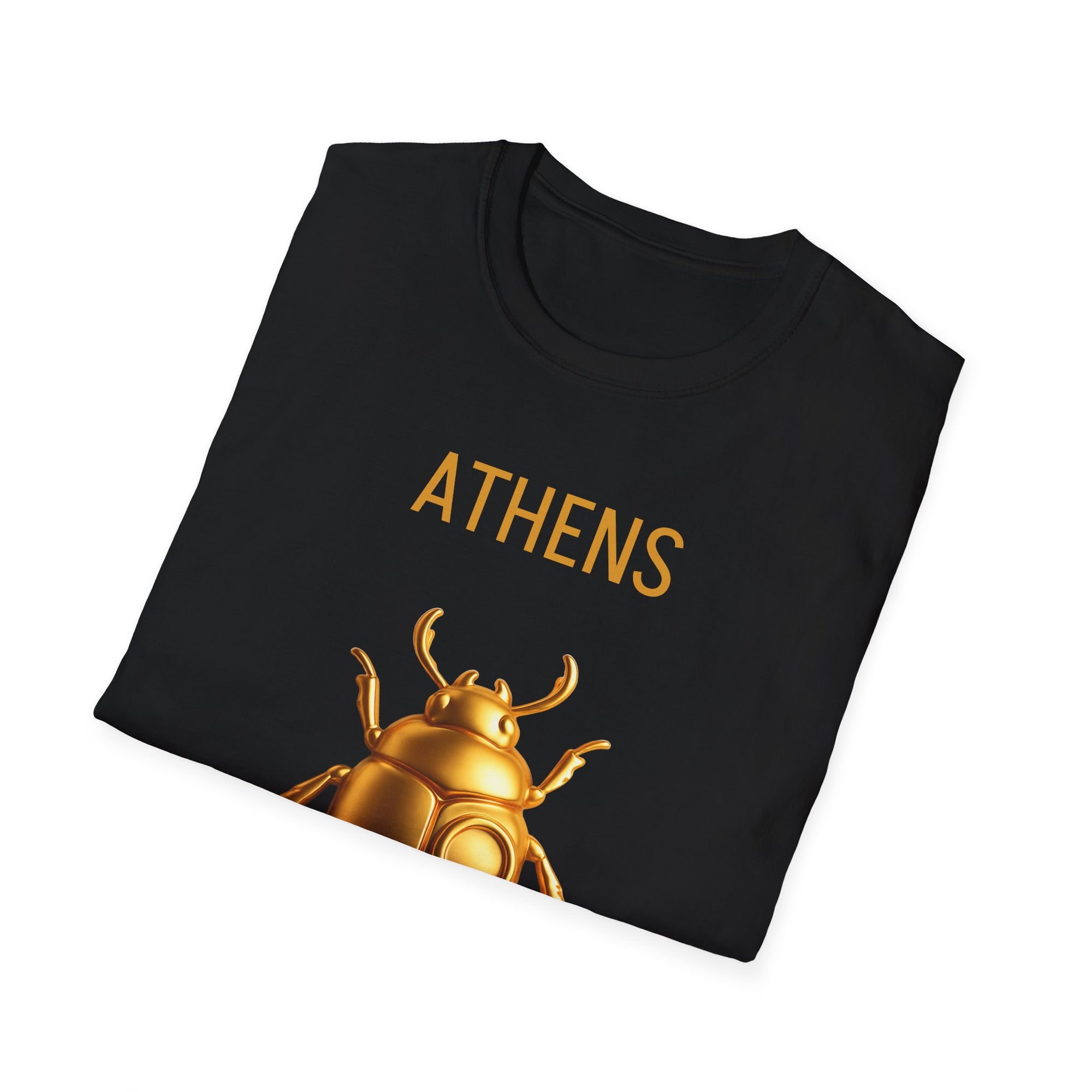 Athens - Golden Beetle Unisex Softstyle T-Shirt
