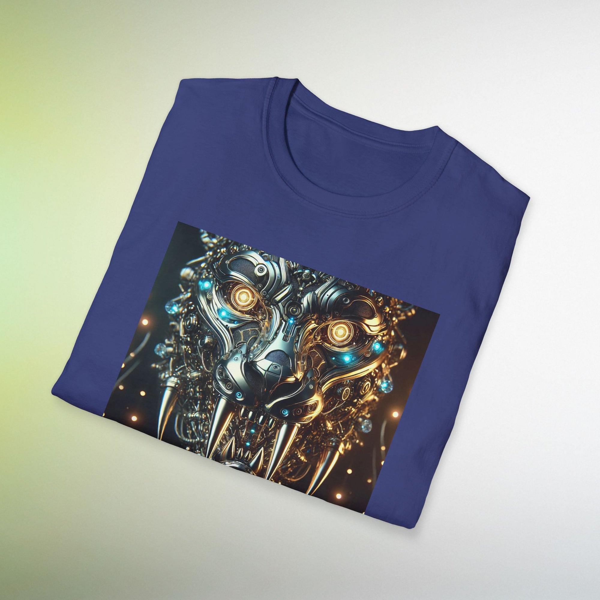Cyber Wolf T-Shirt | Futuristic Steampunk Wolf Graphic Tee Sci-Fi Streetwear