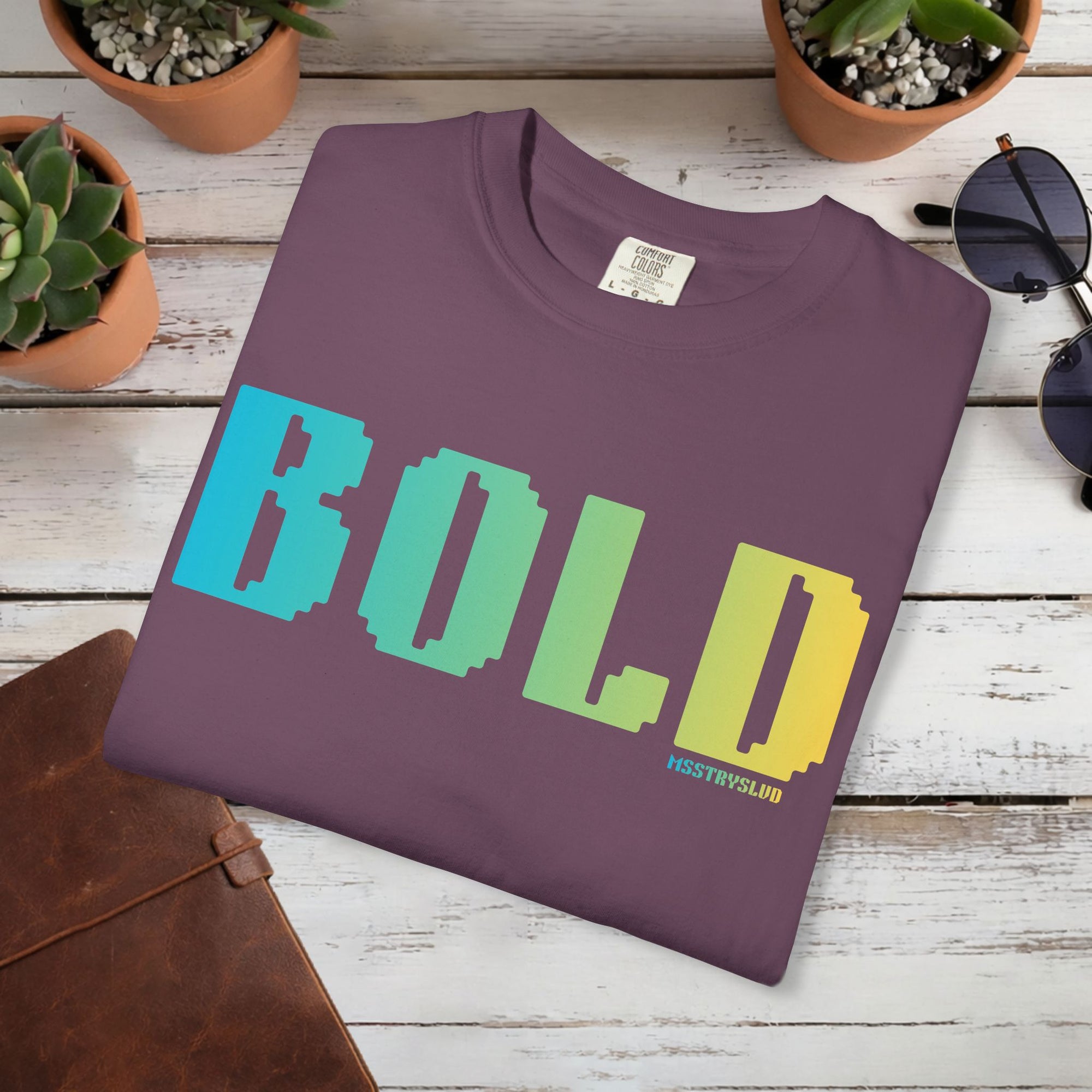 BOLD Graphic T Shirt Retro Pixel Typography Tee Aesthetic Streetwear Tee, Unisex Minimal Text Shirt, Positivity Pastel Fashion Top
