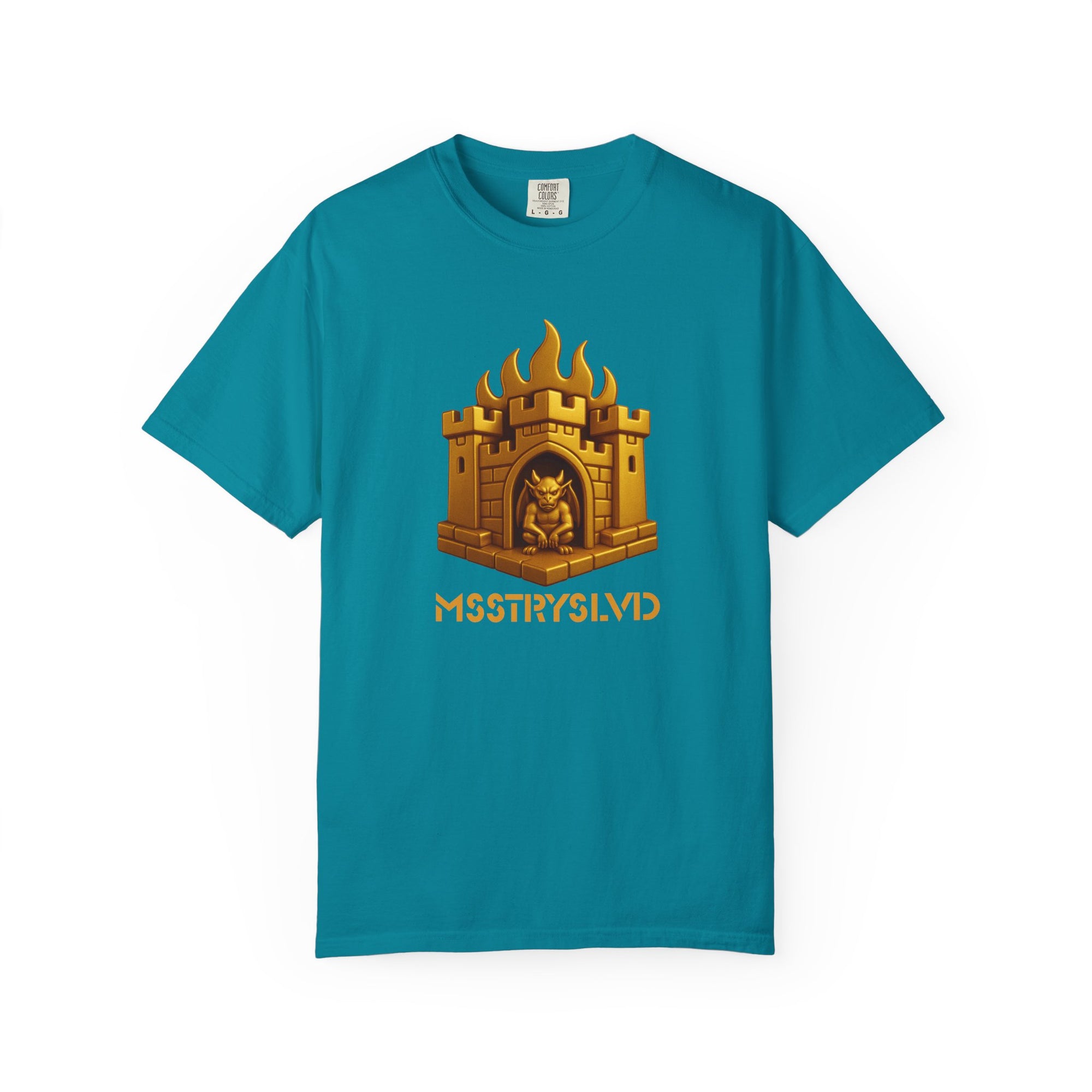 “GOLDEN CITADEL V1” Graphic T-Shirt – Golden Castle Beetle Vault Rush Streetwear Edition For Men & Women