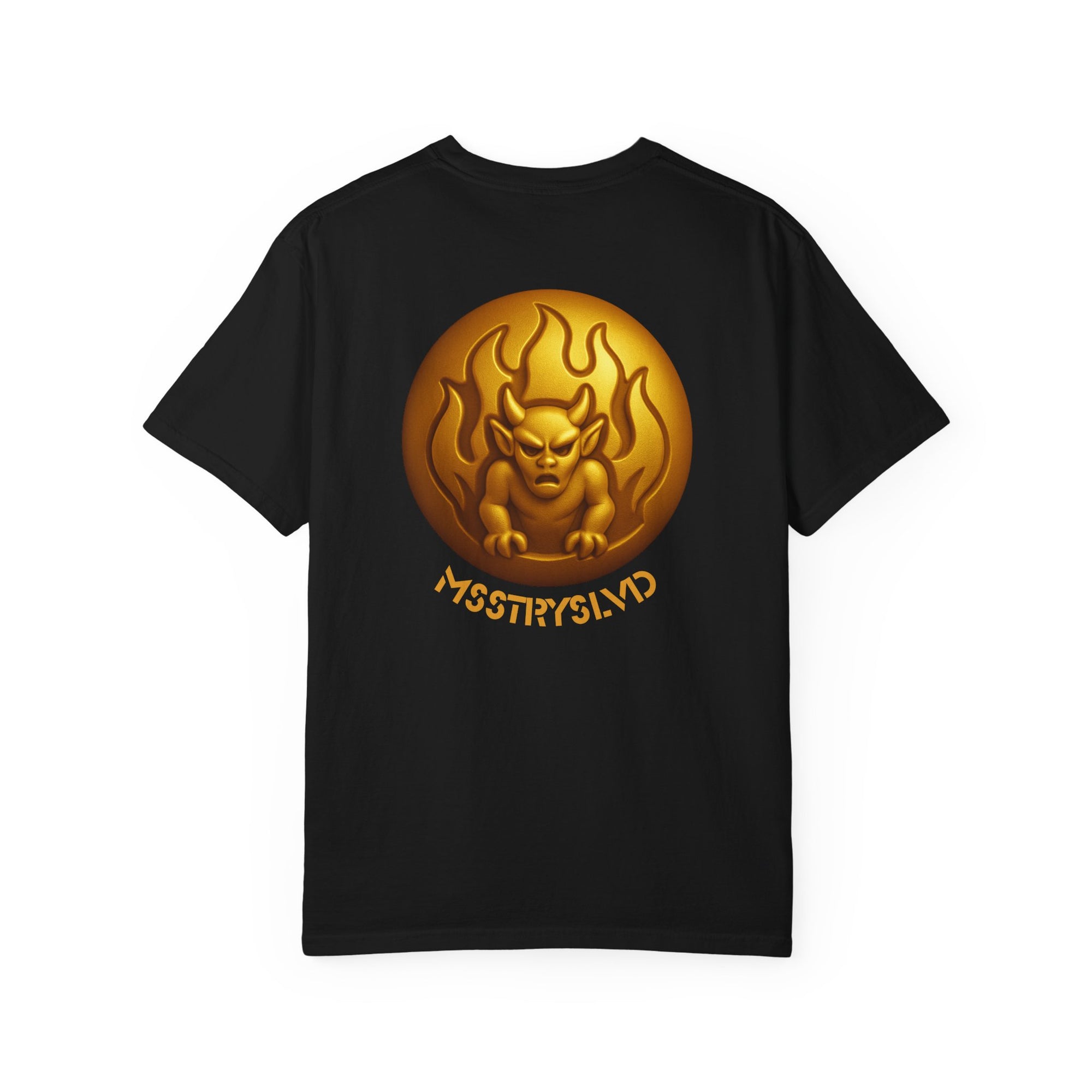 “GARGOYLE V1” Graphic T-Shirt – Golden Beetle Vault Rush Streetwear Edition For Men & Women