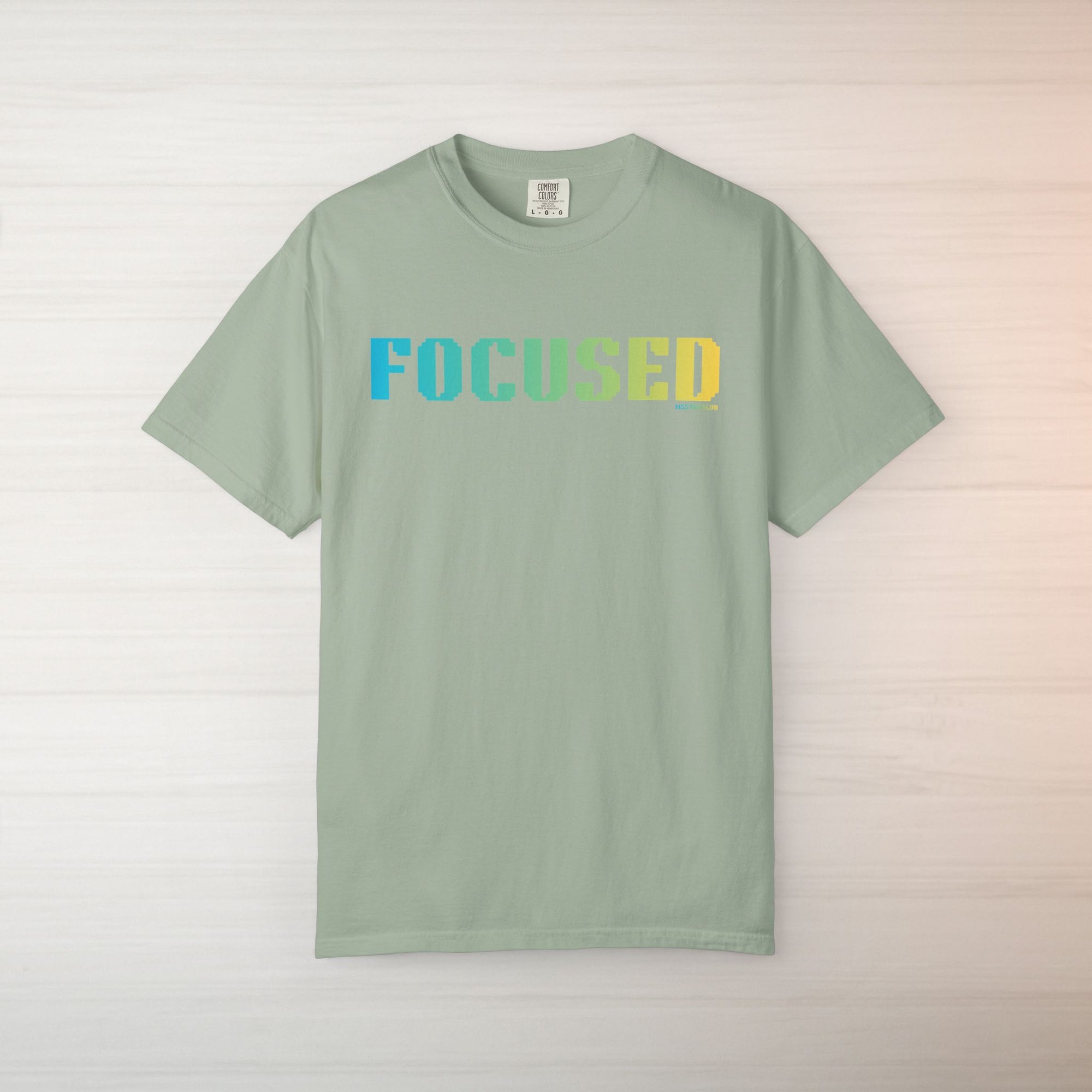 FOCUSED Graphic T Shirt Aesthetic Streetwear Tee, Unisex Minimal Typography Shirt, Study Pastel Fashion Top