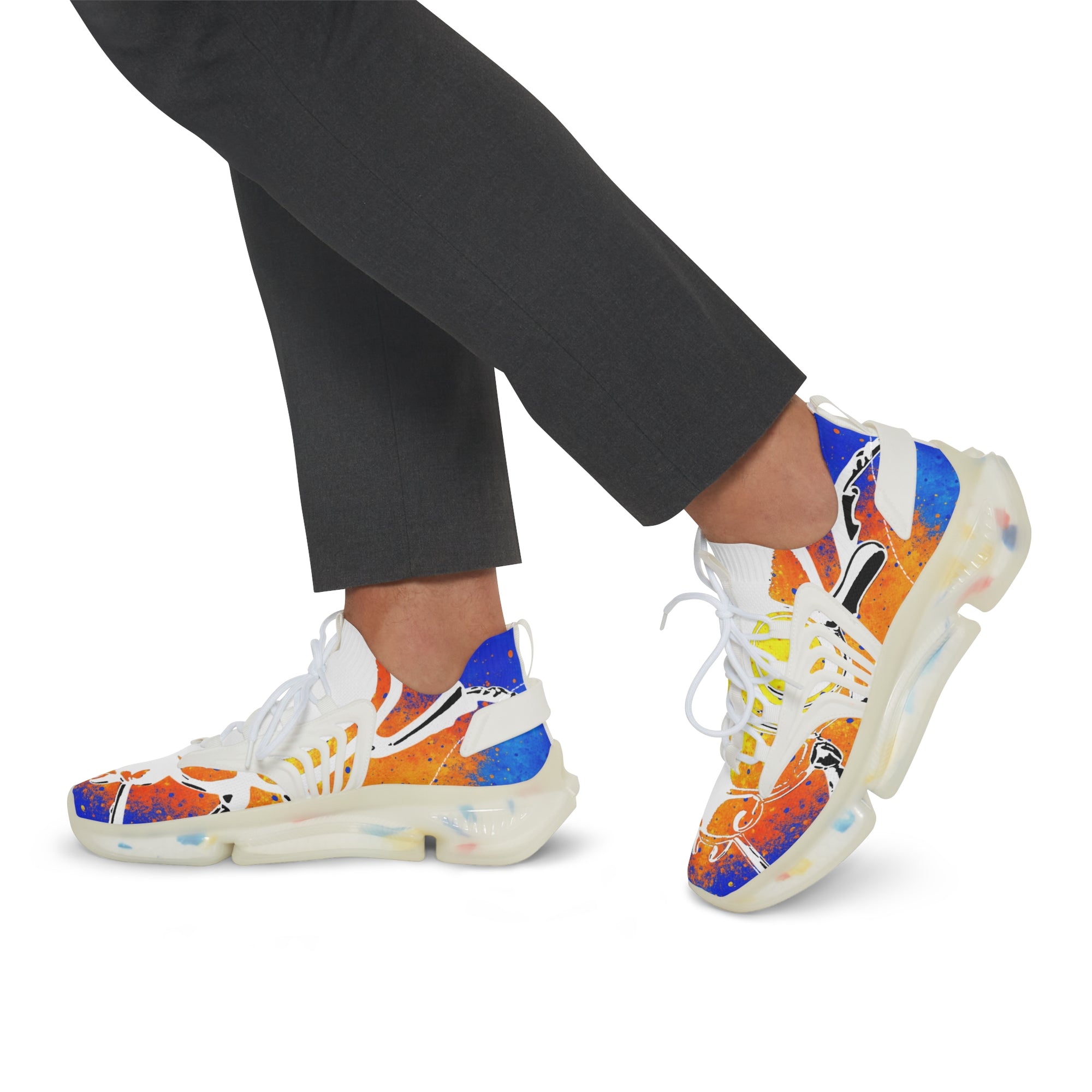 👟 “GLITCHSTEP V1A” Quantum Mesh Sneakers – Cosmic Graffiti Edition