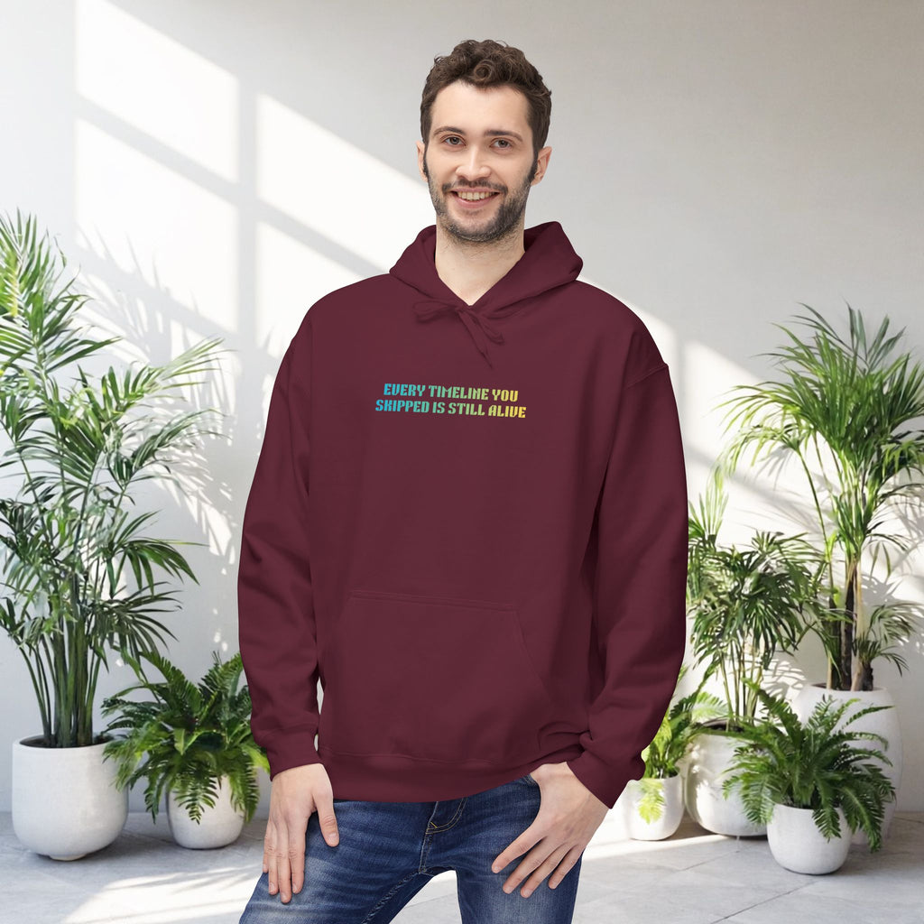 Every Timeline You Skipped Hoodie | Beetle Print Quote Retro Graphic Pullover