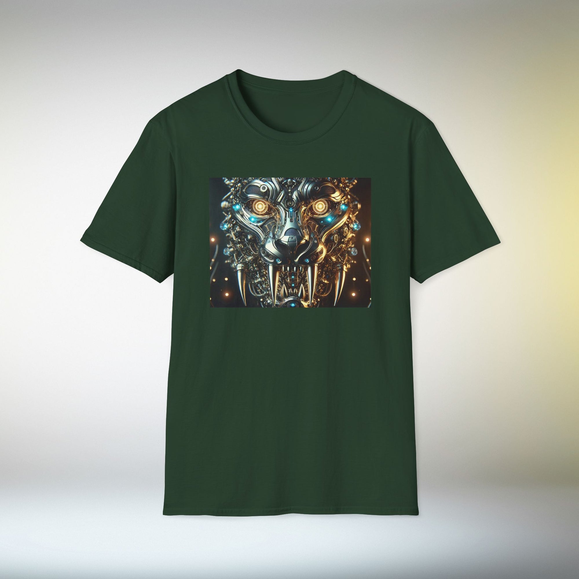 Cyber Wolf T-Shirt | Futuristic Steampunk Wolf Graphic Tee Sci-Fi Streetwear