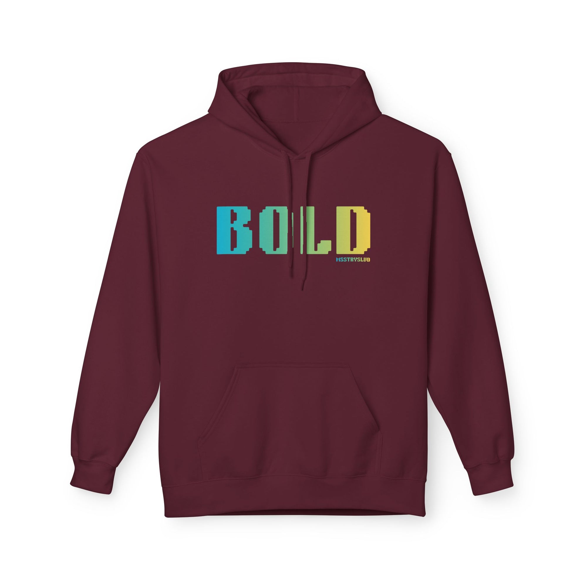 Bold Big Quote Hoodie | Bold Colorful Print Retro Graphic Pullover