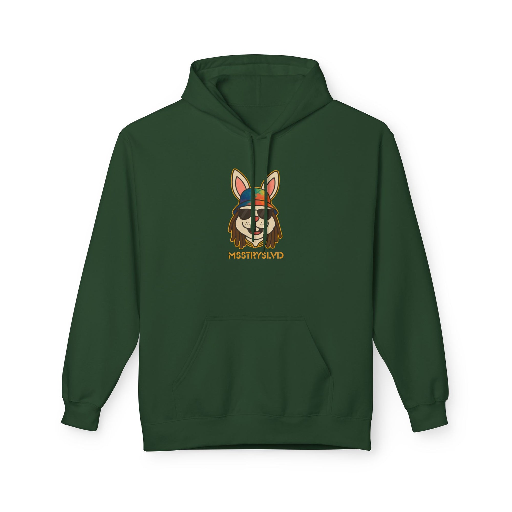 Reggae Bunny Graphic Hoodie | Rabbit with Bucket Hat & Sunglasses Streetwear