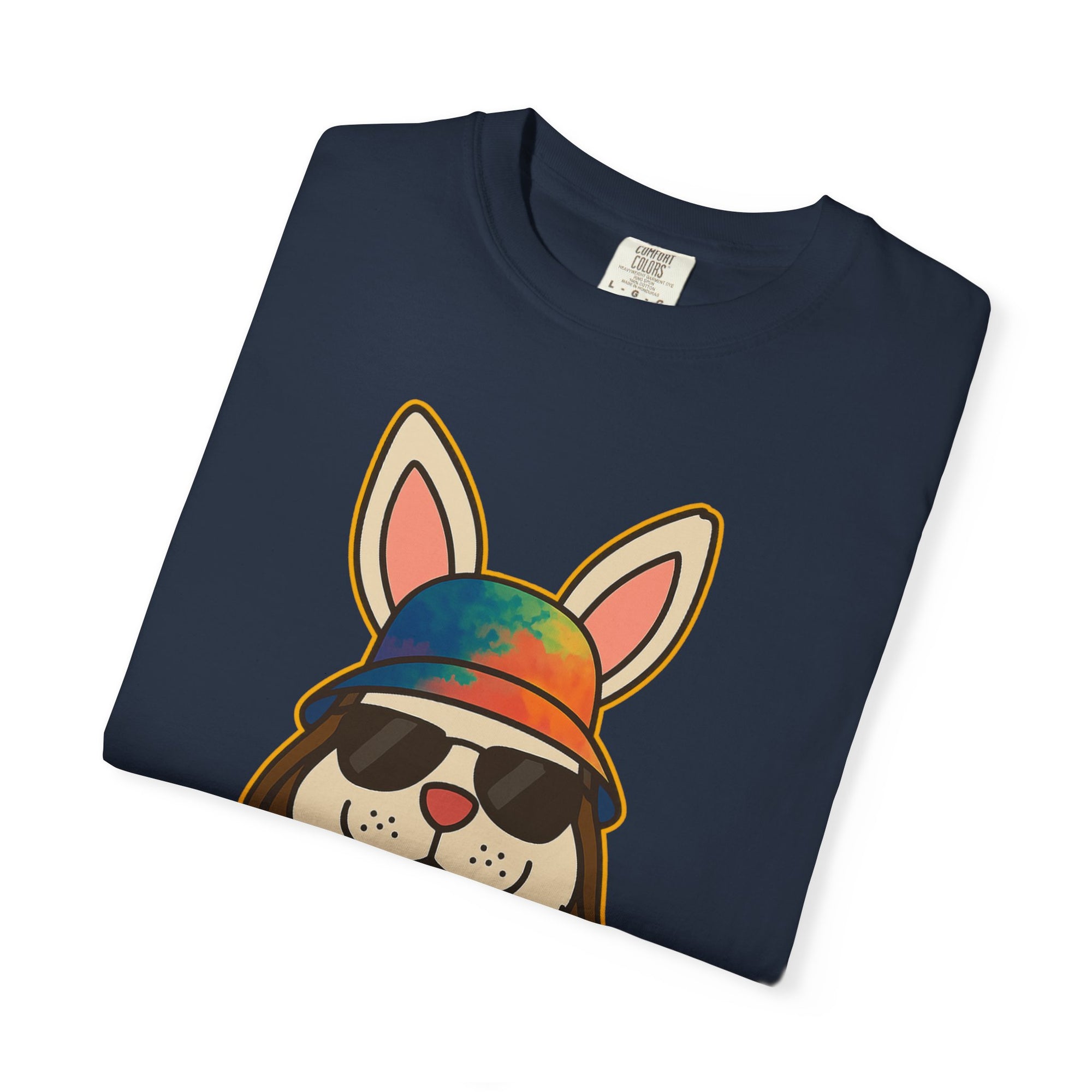 “RABBIT VIBES V1” Graphic T-Shirt – Streetwear Bunny Dark Tee For Men & Women