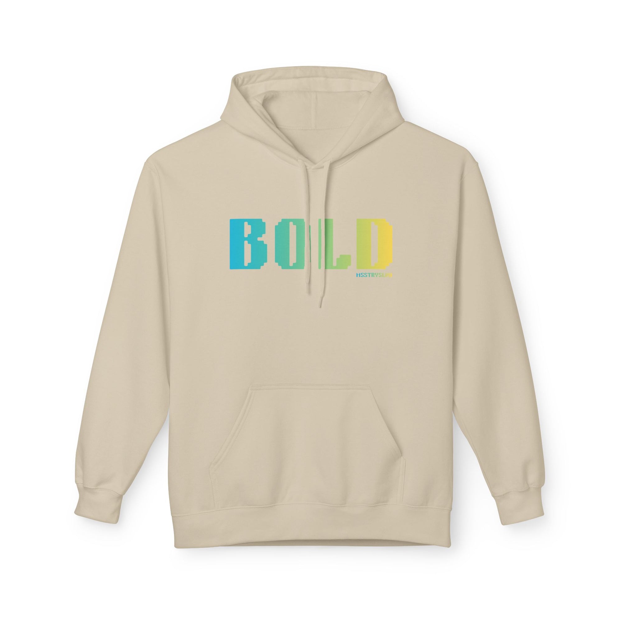 Bold Big Quote Hoodie | Bold Colorful Print Retro Graphic Pullover
