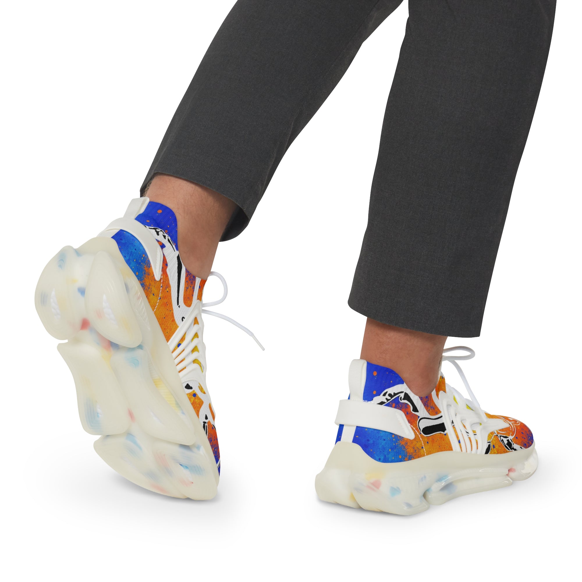 👟 “GLITCHSTEP V1A” Quantum Mesh Sneakers – Cosmic Graffiti Edition
