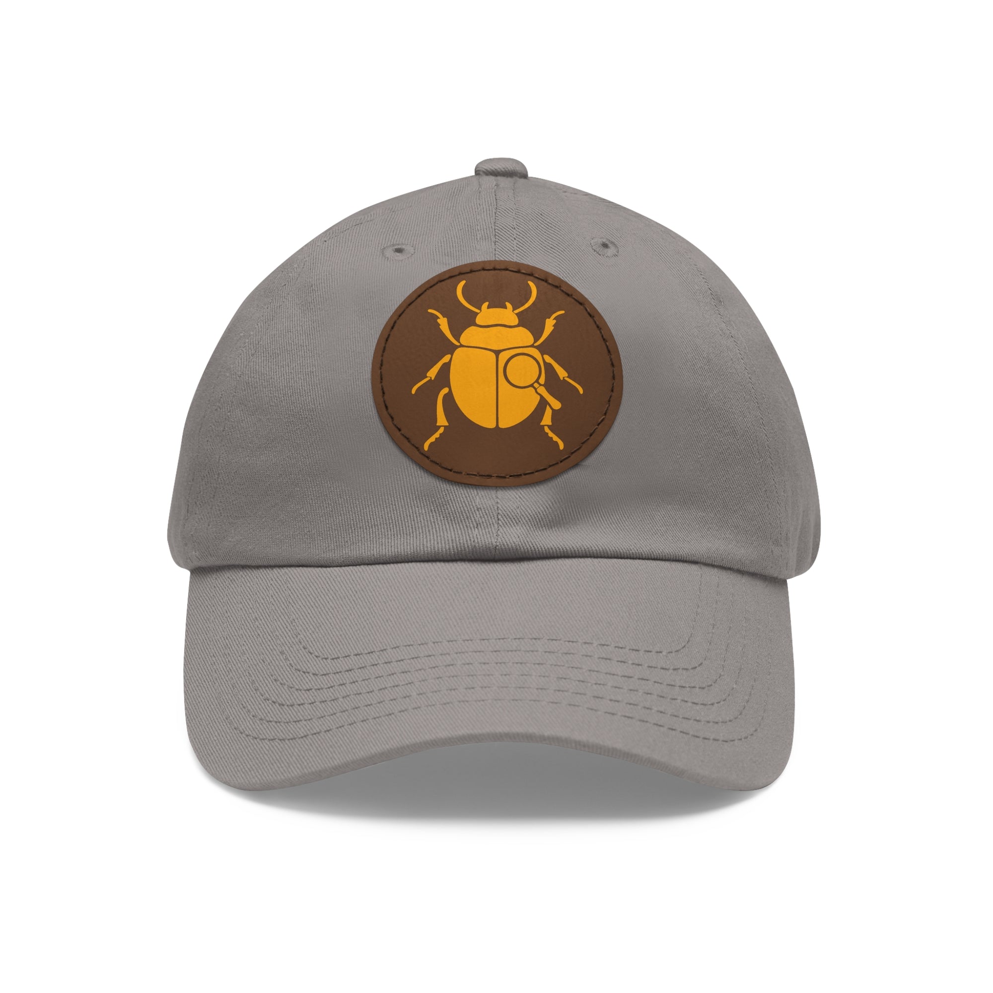 Golden Beetle - Dad Hat with Leather Patch (Round)