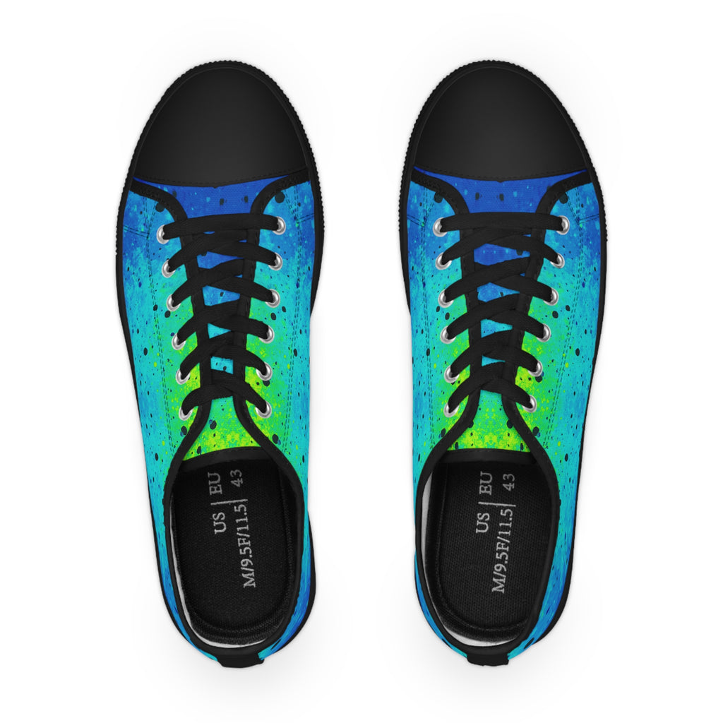 “AQUA V1” Unisex Low Top Sneakers – Color Gradient Graffiti Streetwear Edition, Men & Women