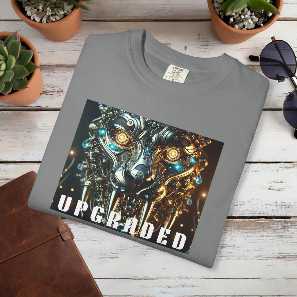 UPGRADED Cyber Panther T-Shirt | Futuristic Mechanical Animal Graphic Tee, Sci-Fi Streetwear Unisex