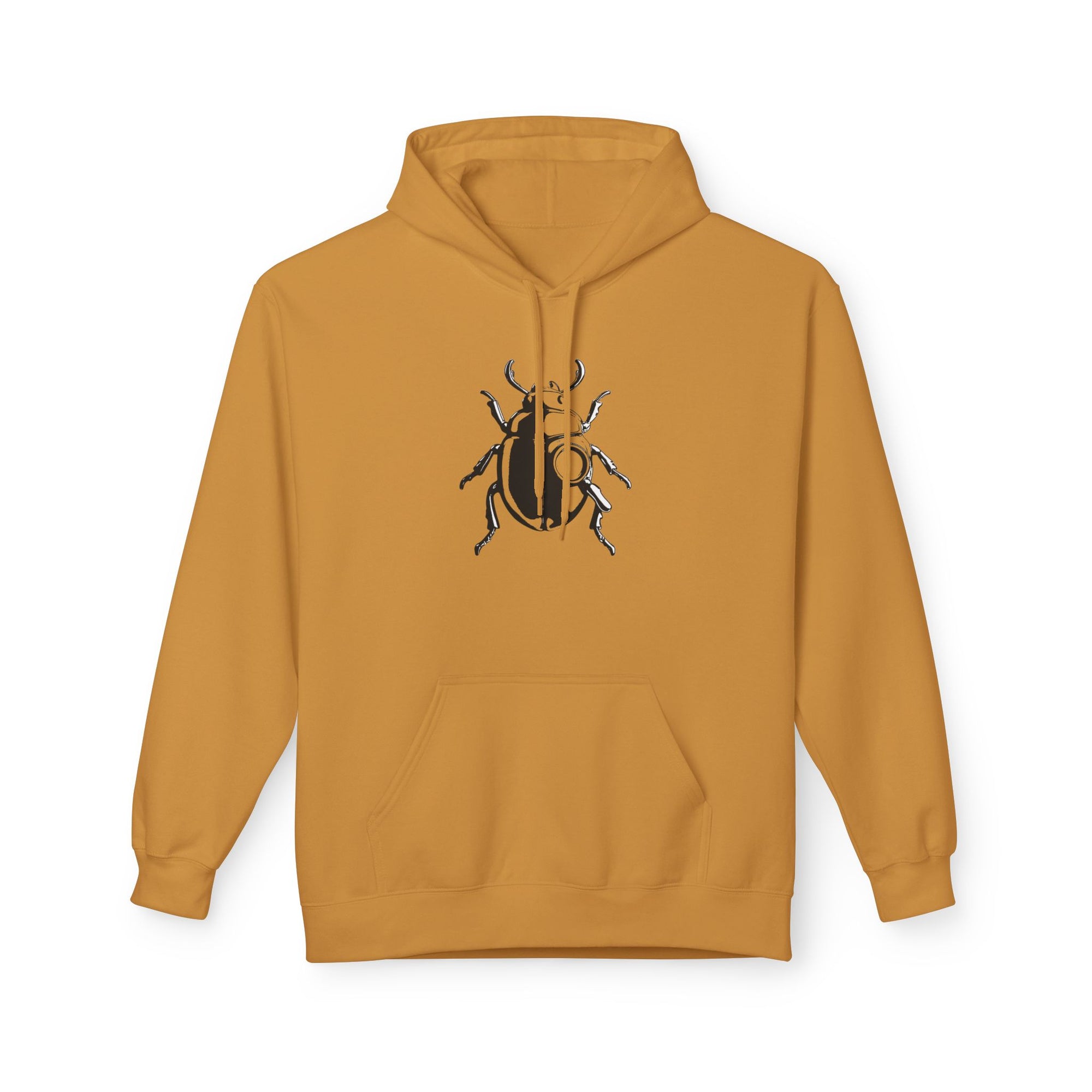 Beetle Graphic Hoodie Minimalist Insect Nature-Inspired Elegant Hoodie