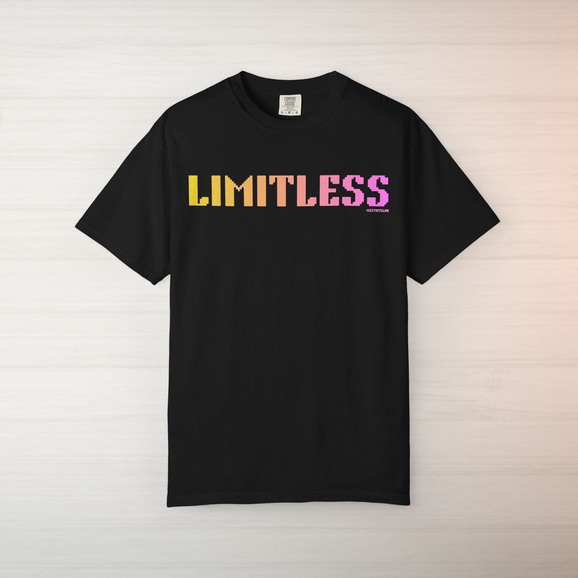 LIMITLESS Graphic T Shirt Aesthetic Streetwear Tee, Unisex Minimal Typography Shirt, Pastel Fashion Top