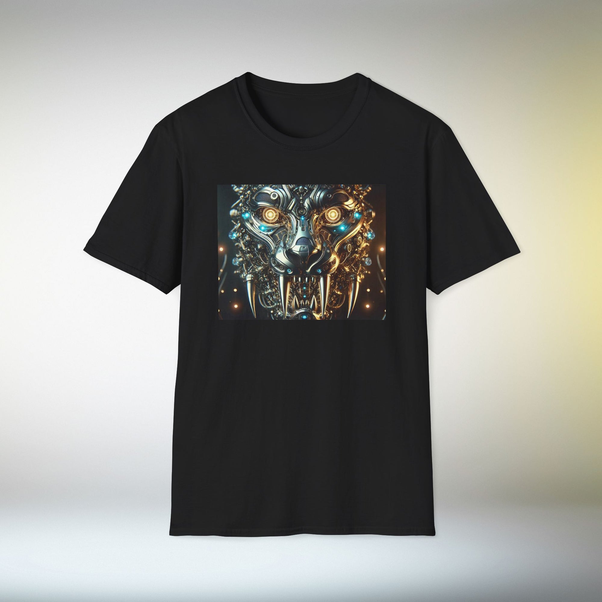 Cyber Wolf T-Shirt | Futuristic Steampunk Wolf Graphic Tee Sci-Fi Streetwear