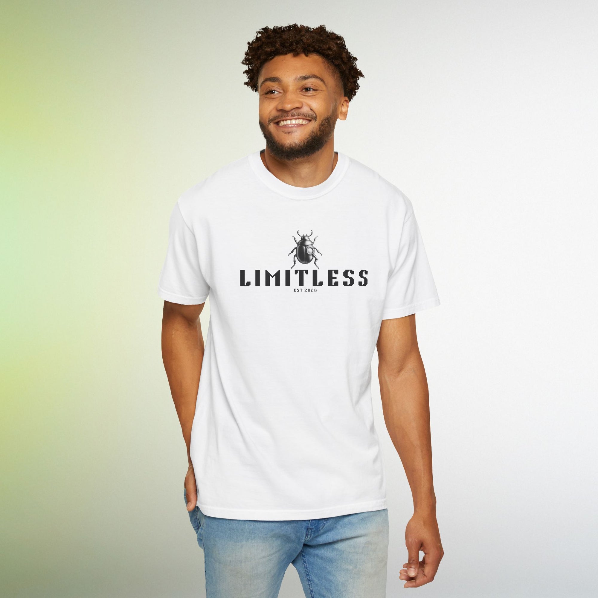 Minimal Beetle T Shirt | Black Scarab Graphic Tee | Custom Est Year Shirt Symbolic Insect Art T-Shirt | Unisex Streetwear Tee