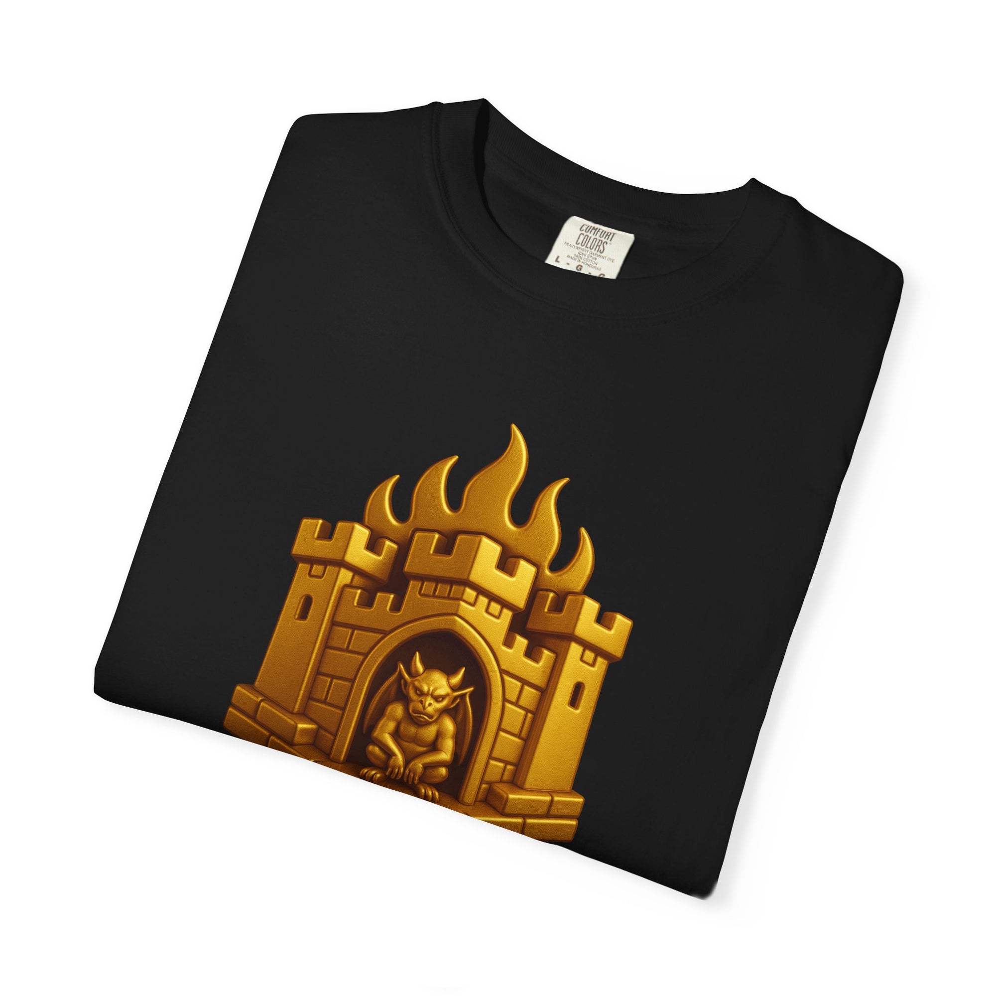 “GOLDEN CITADEL V1” Graphic T-Shirt – Golden Castle Beetle Vault Rush Streetwear Edition For Men & Women