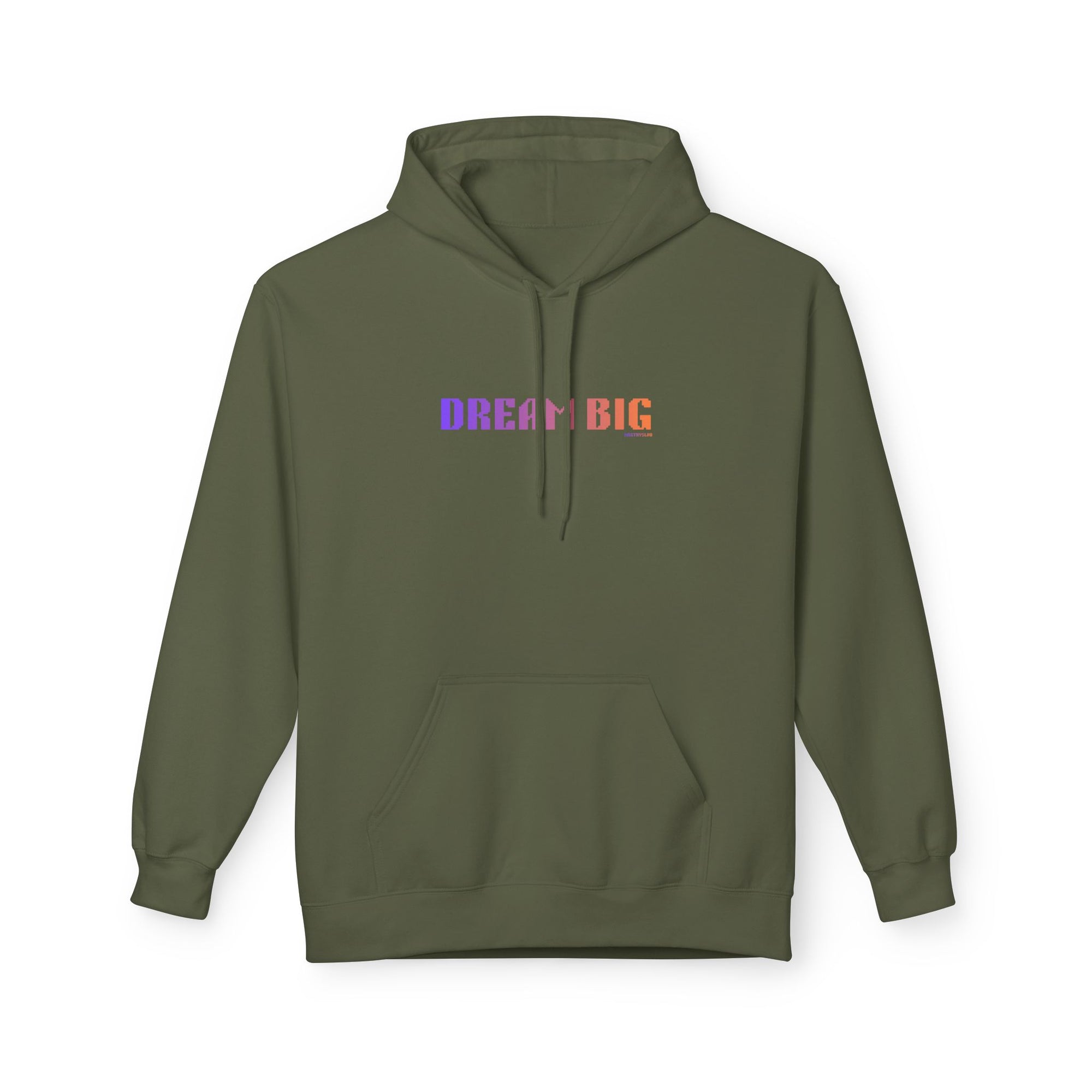 Dream Big Quote Hoodie | Bold Colorful Print Retro Graphic Pullover