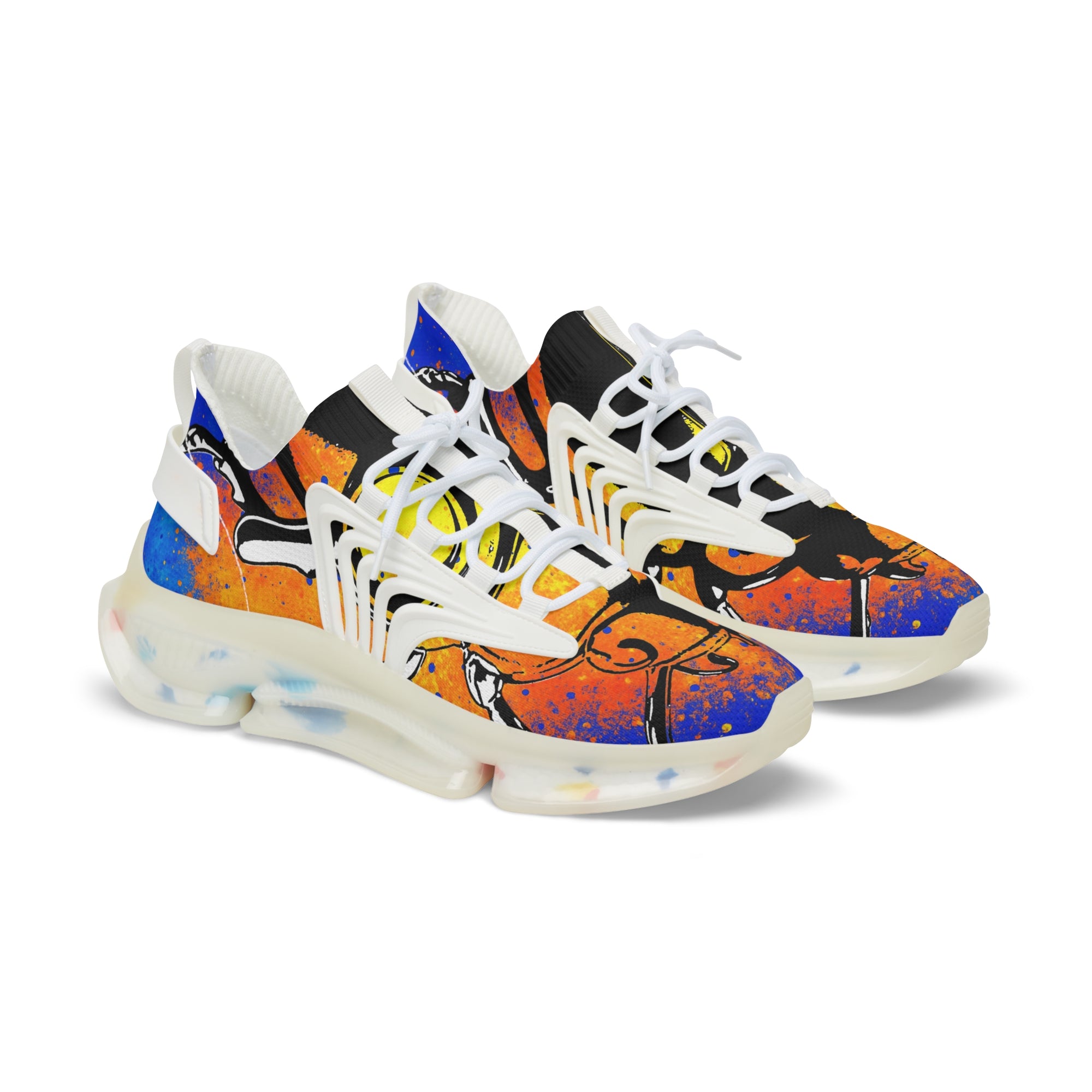 👟 “GLITCHSTEP V1” Quantum Mesh Sneakers – Cosmic Graffiti Edition
