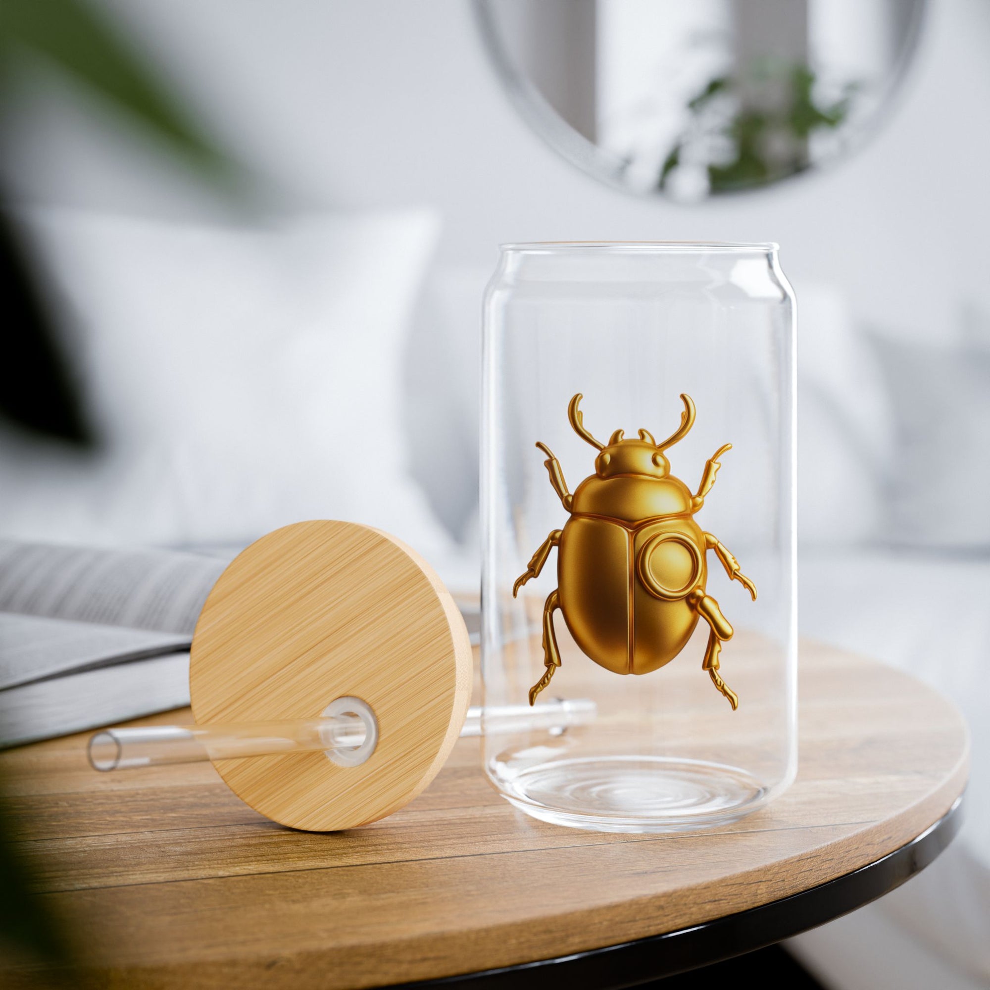 "GOLDEN BUZZ" Sipper Glass, 16oz