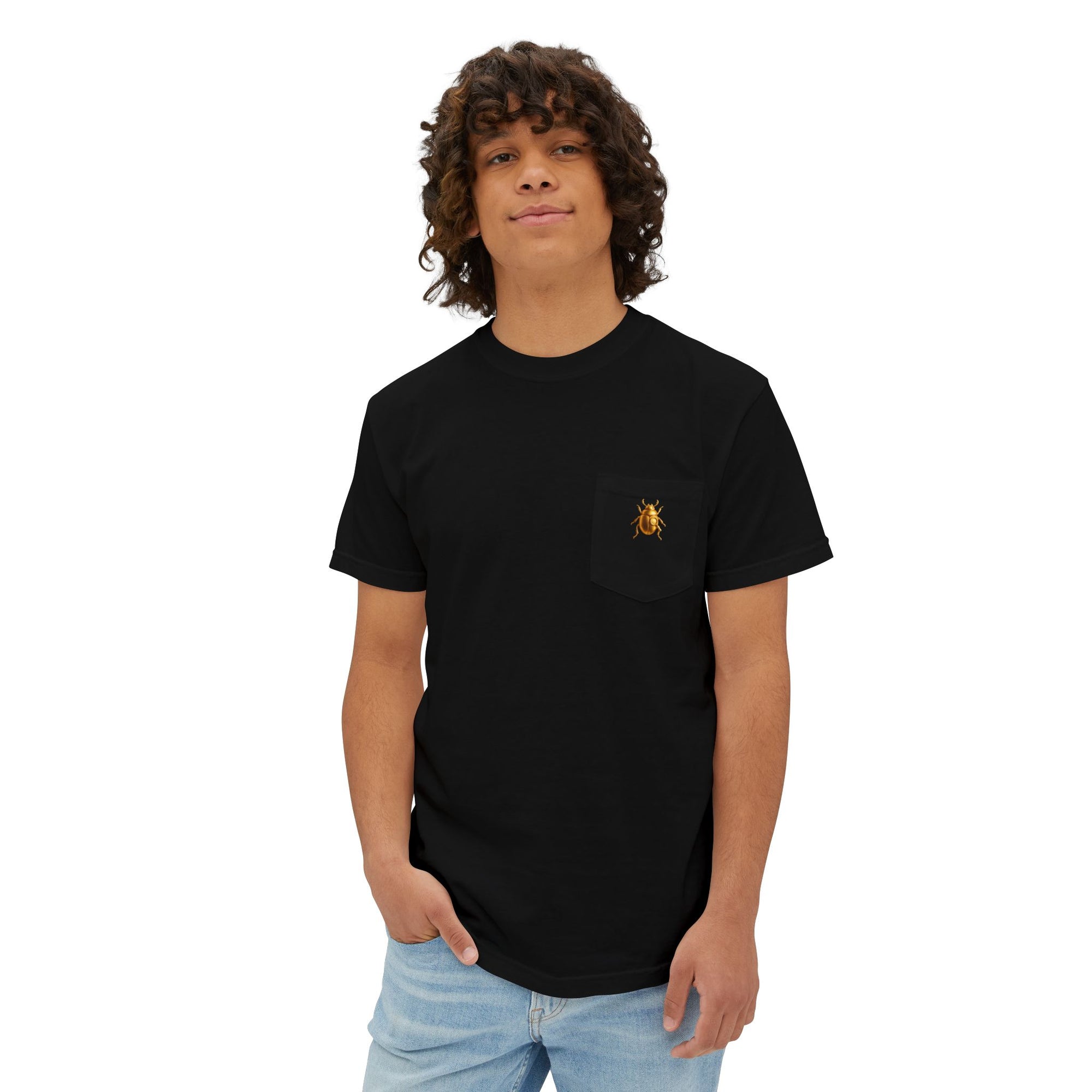 Golden Beetle Unisex Pocket T-Shirt