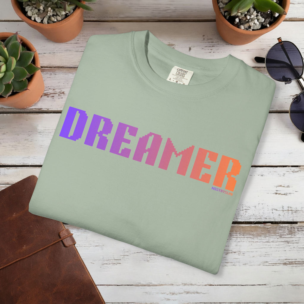 DREAMER Graphic T Shirt Aesthetic Streetwear Tee, Unisex Minimal Typography Shirt, Pastel Fashion Top