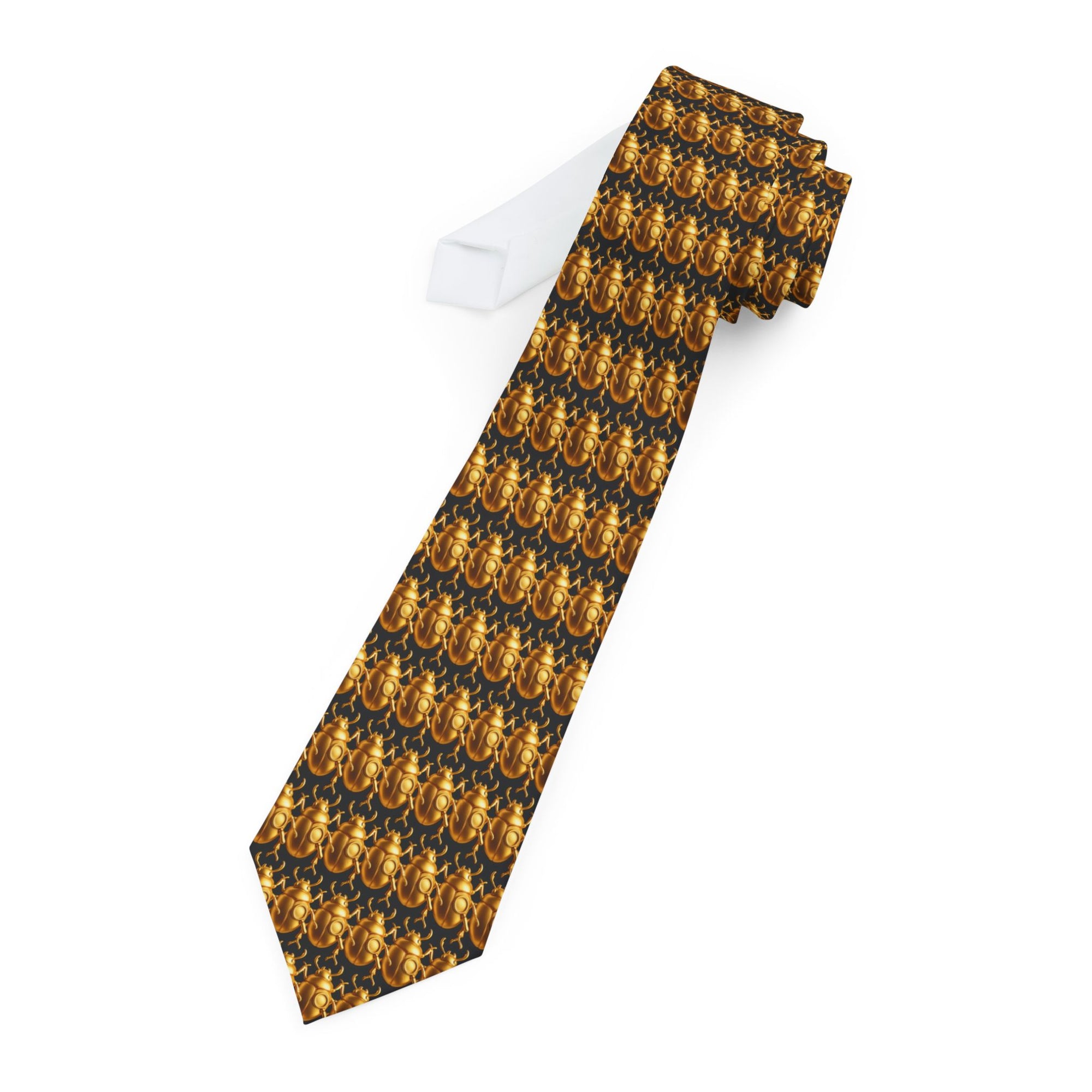 👔 Golden Beetle Statement Tie - Necktie