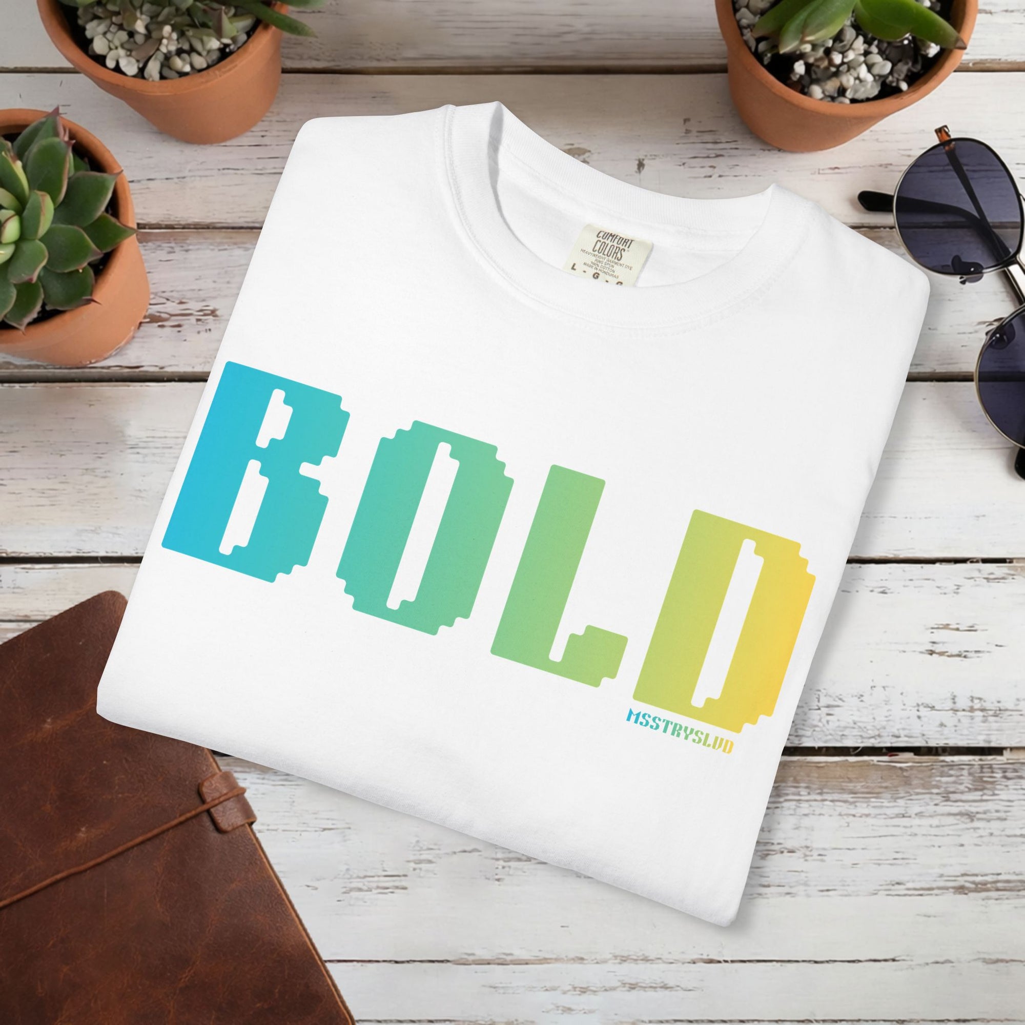 BOLD Graphic T Shirt Retro Pixel Typography Tee Aesthetic Streetwear Tee, Unisex Minimal Text Shirt, Positivity Pastel Fashion Top