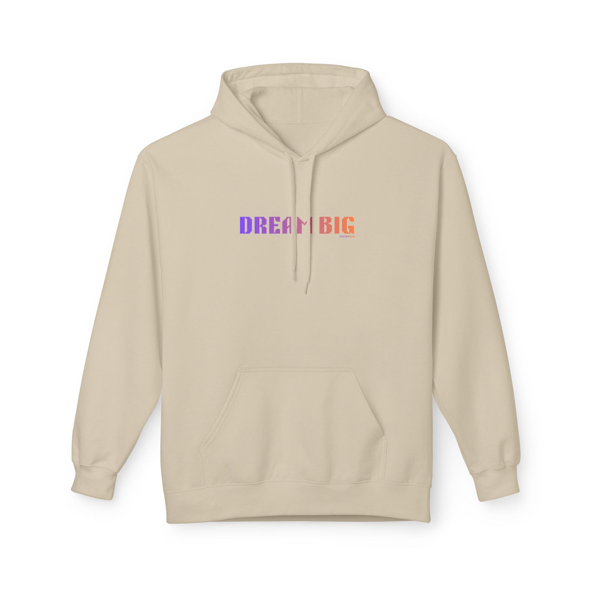 Dream Big Quote Hoodie | Bold Colorful Print Retro Graphic Pullover