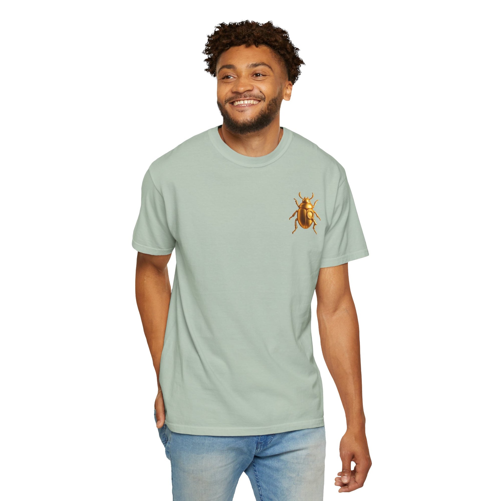 Golden Beetle Statement, Light Base Unisex T-shirt