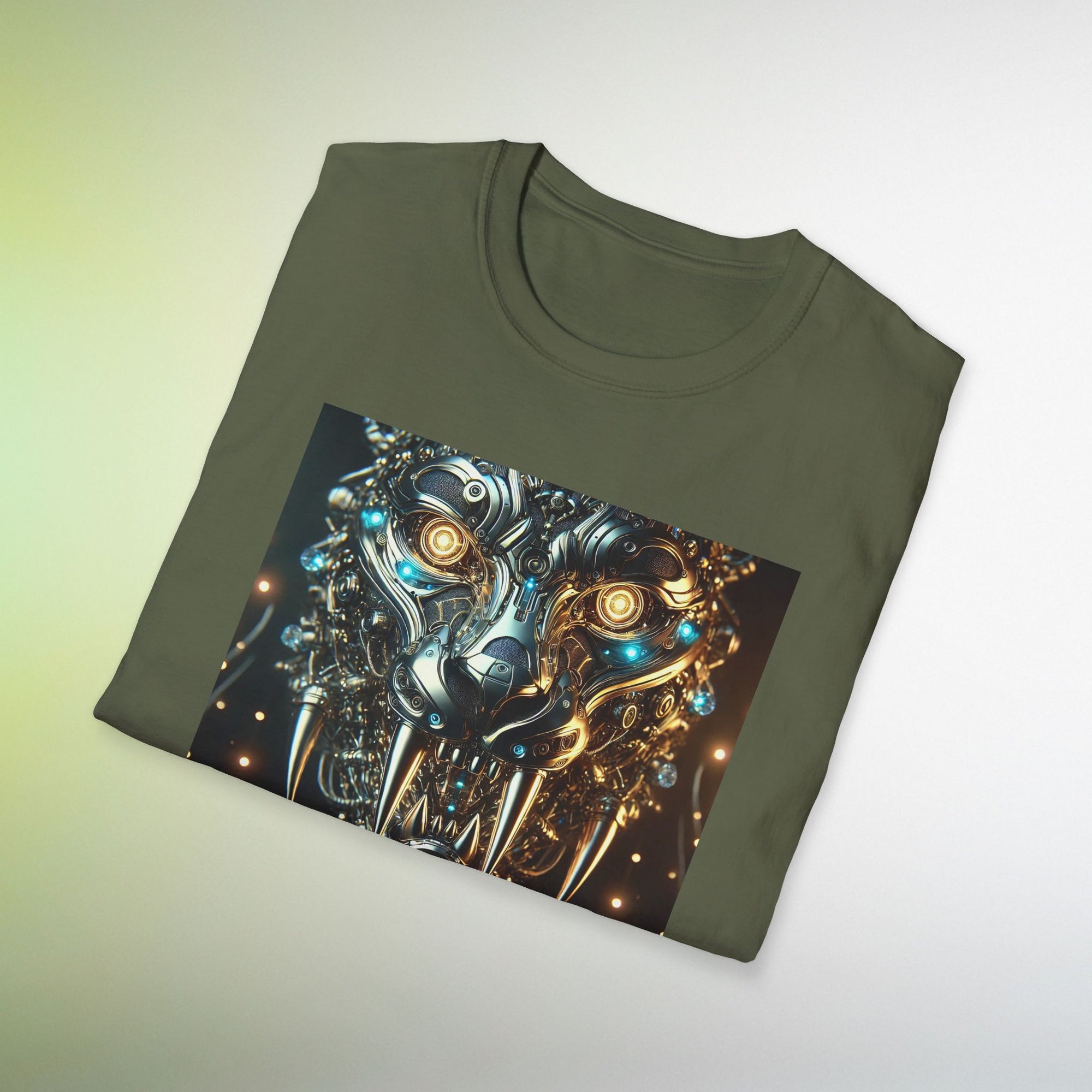 Cyber Wolf T-Shirt | Futuristic Steampunk Wolf Graphic Tee Sci-Fi Streetwear