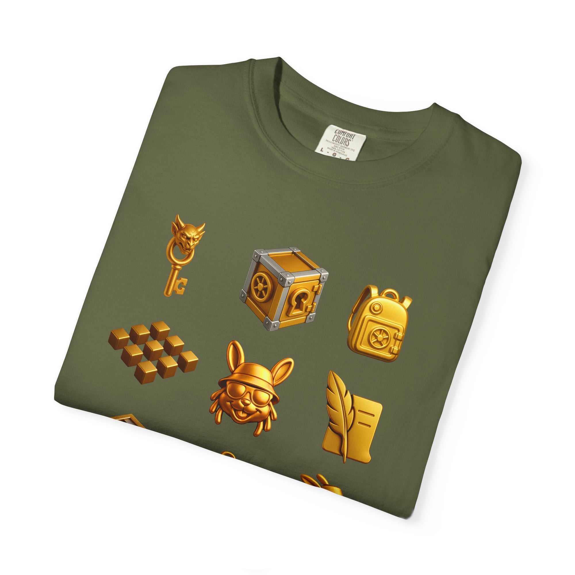 Lexicon Beetle Vault Rush Game T-Shirt – MSSTRYSLVD® Gold Coin Graphic Tee | Streetwear for Dream-Chasers & Gamers