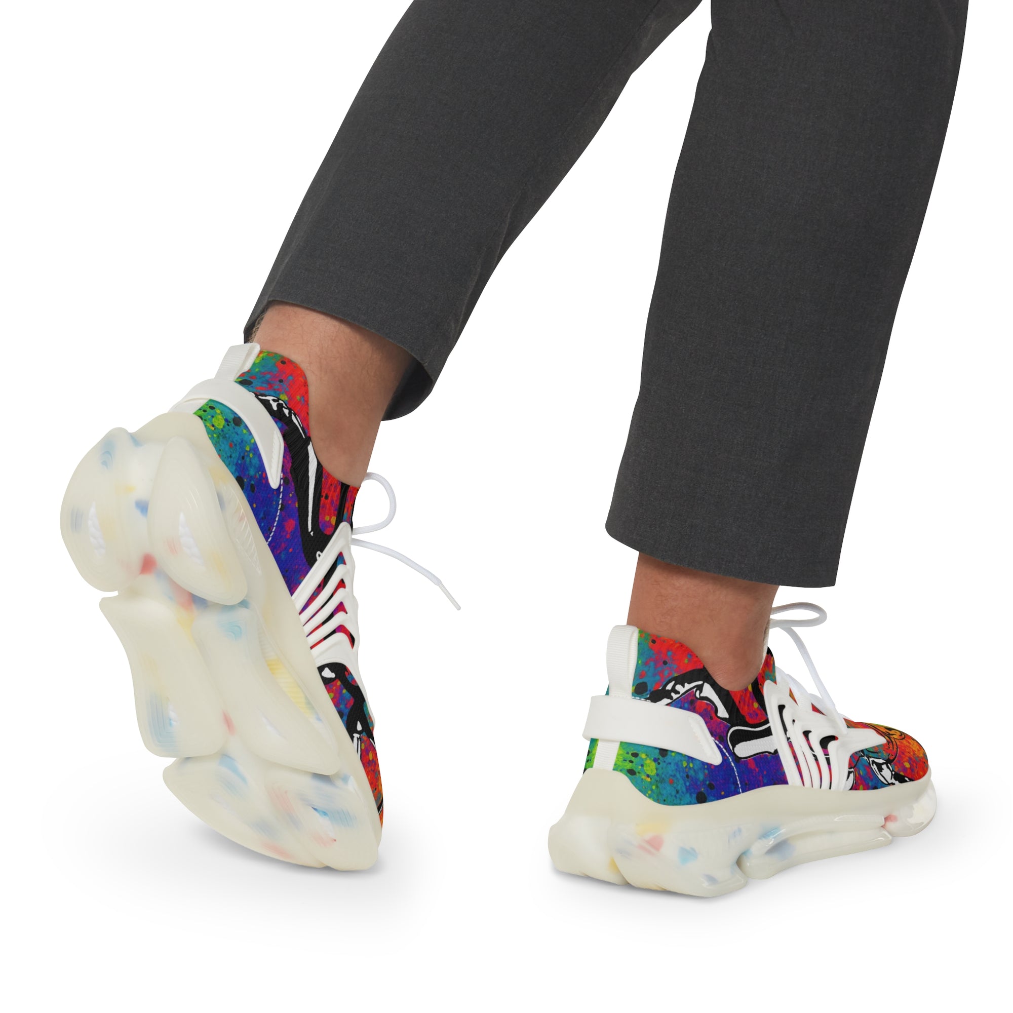 👟 “HYPERDRIP V1” Full-Spectrum Chaos Mesh Sneakers Color Splash Streetwear