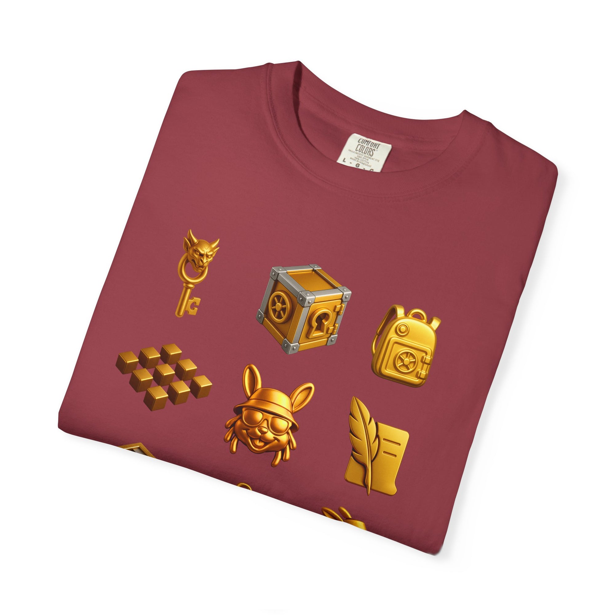 Lexicon Beetle Vault Rush Game T-Shirt – MSSTRYSLVD® Gold Coin Graphic Tee | Streetwear for Dream-Chasers & Gamers